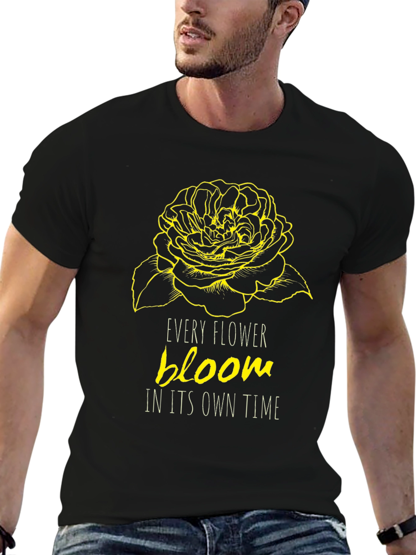 Floral Bloom T-Shirt - Inspirational Graphic Tee