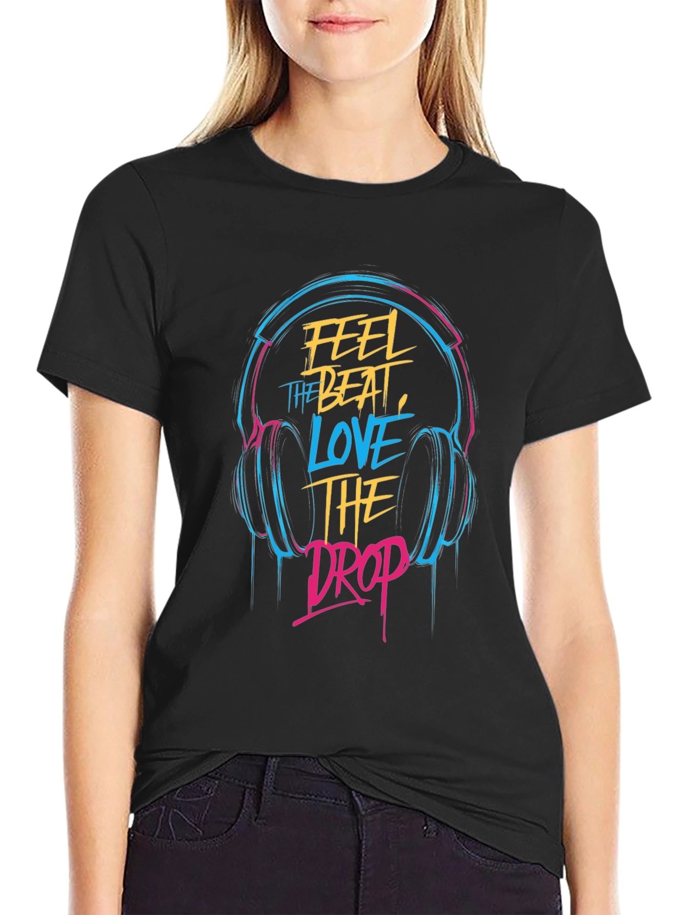 Feel the Beat T-Shirt - DJ Music Lover Tee