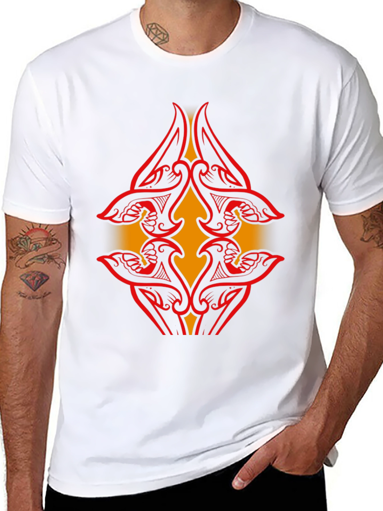 Tribal Art Tee - Modern Graphic Print Shirt