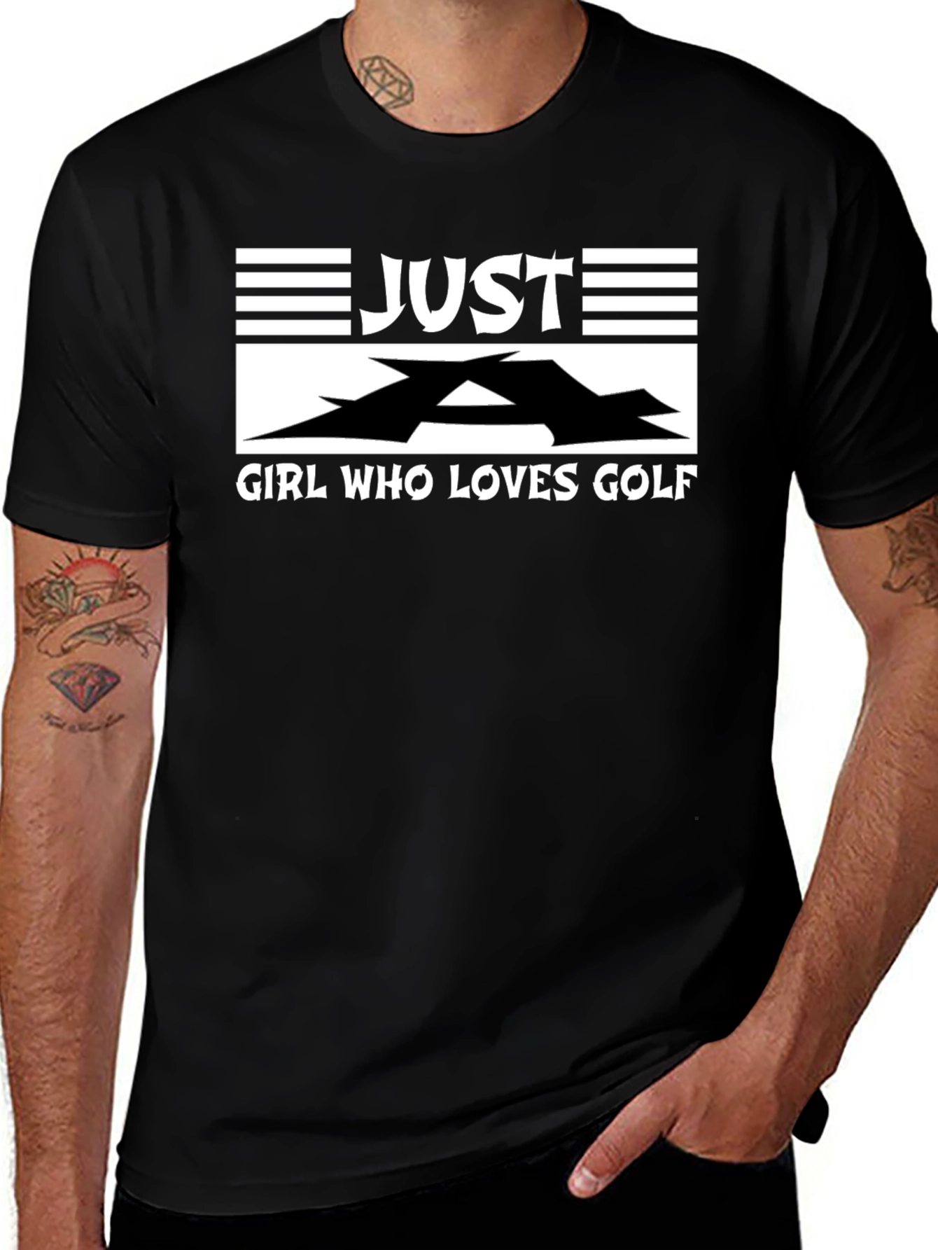 Just A Girl Who Loves Golf - Graphic T-Shirt