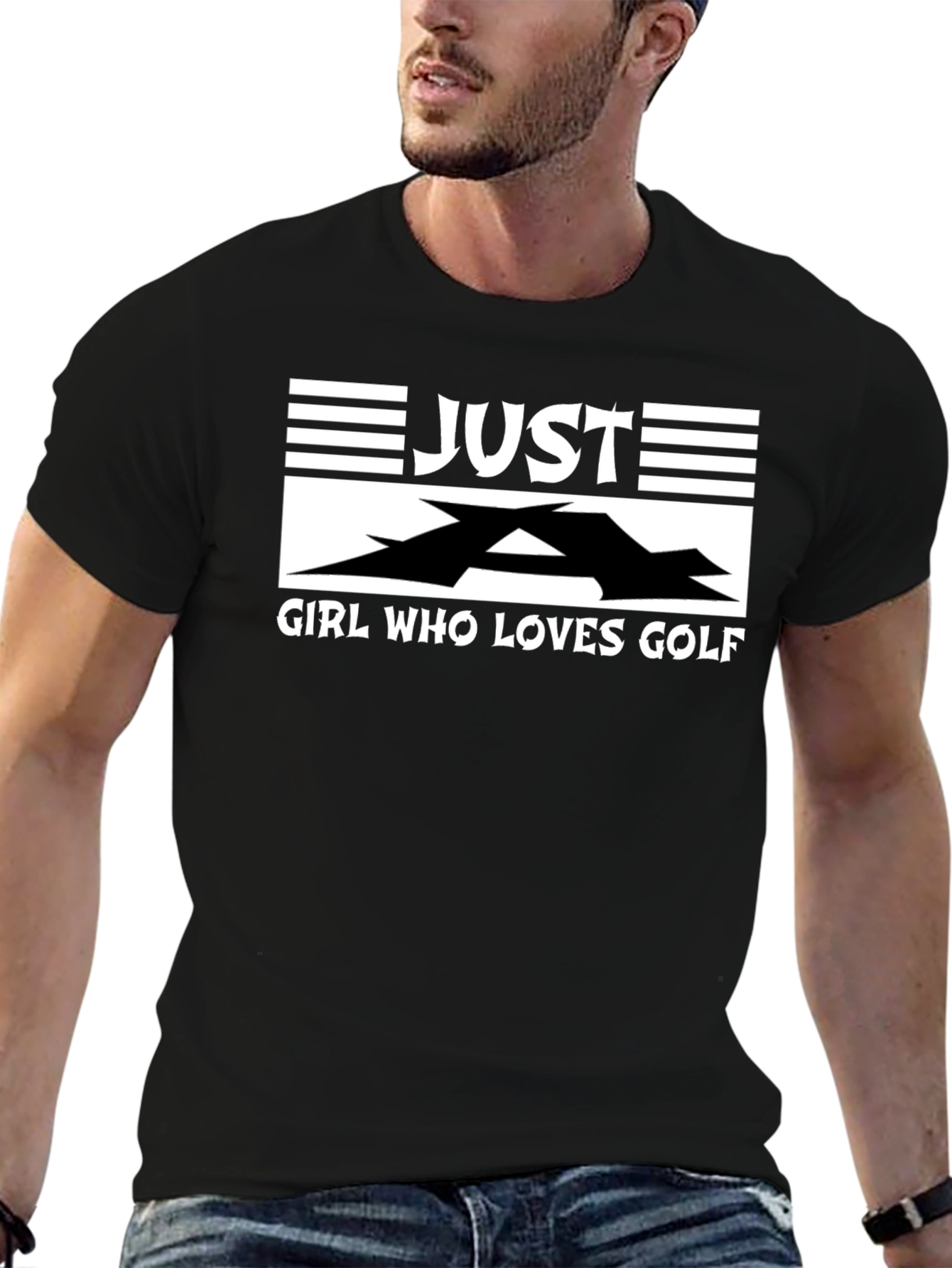 Just A Girl Who Loves Golf - Graphic T-Shirt