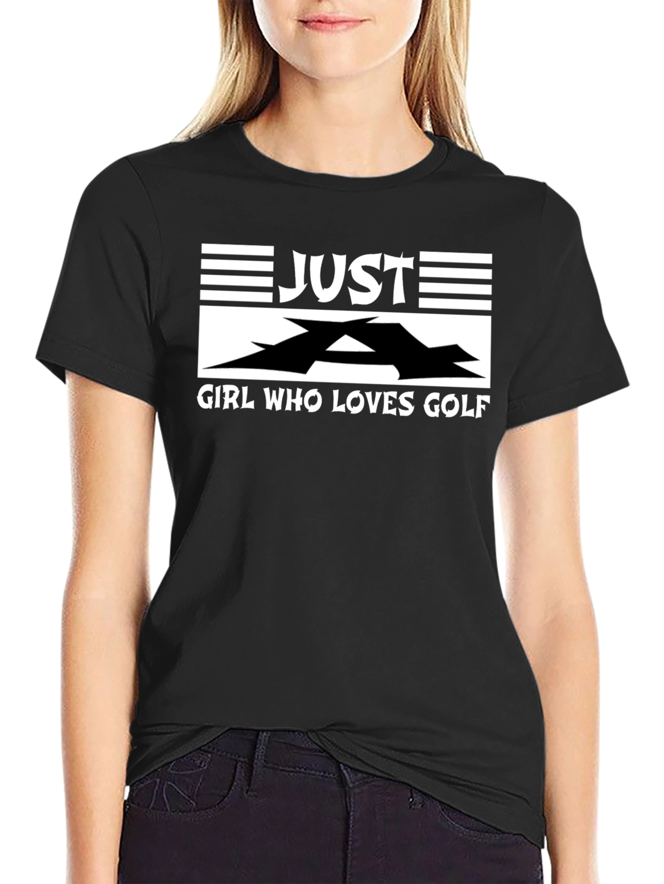 Just A Girl Who Loves Golf - Graphic T-Shirt