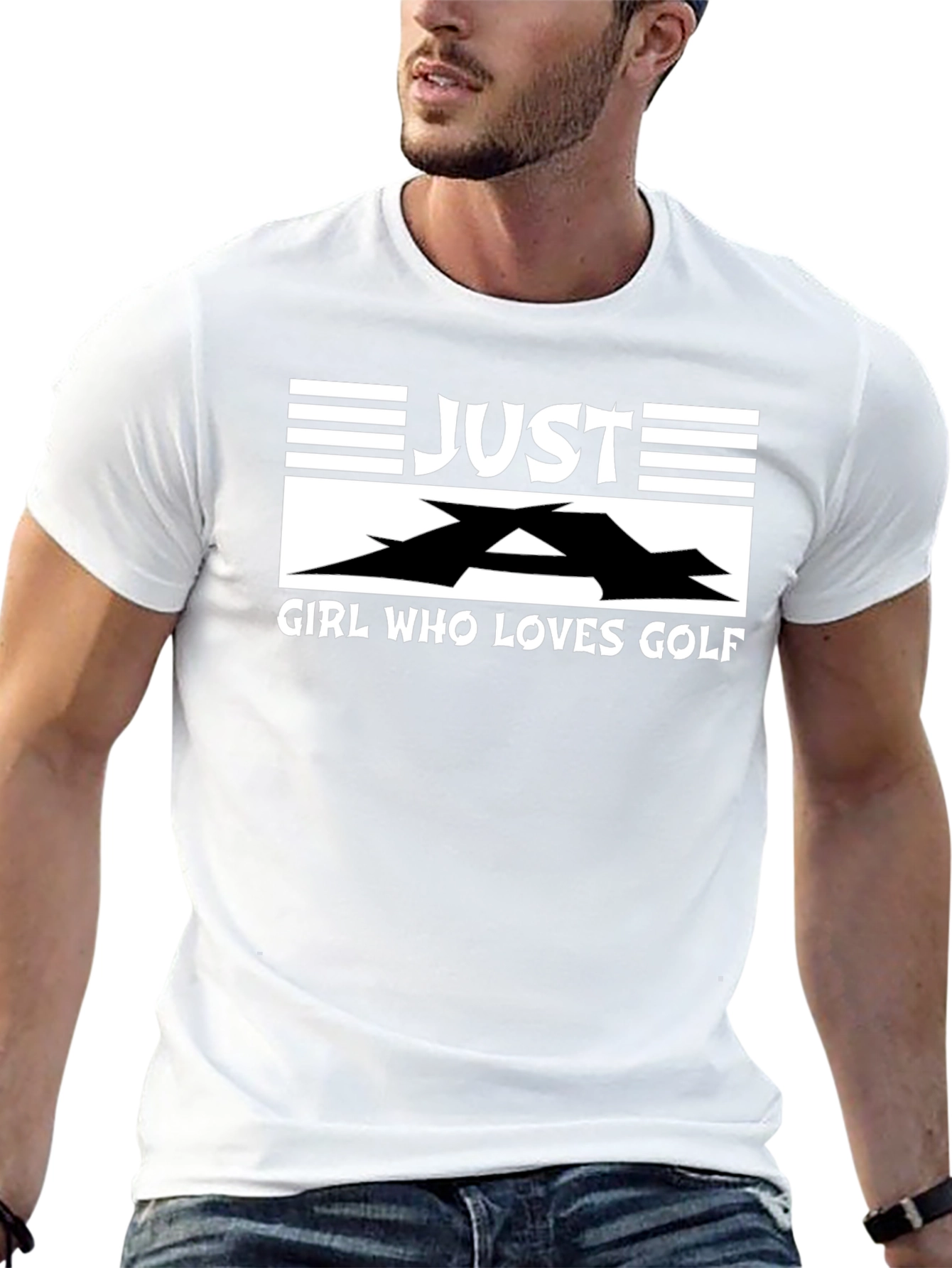 Just A Girl Who Loves Golf - Graphic T-Shirt