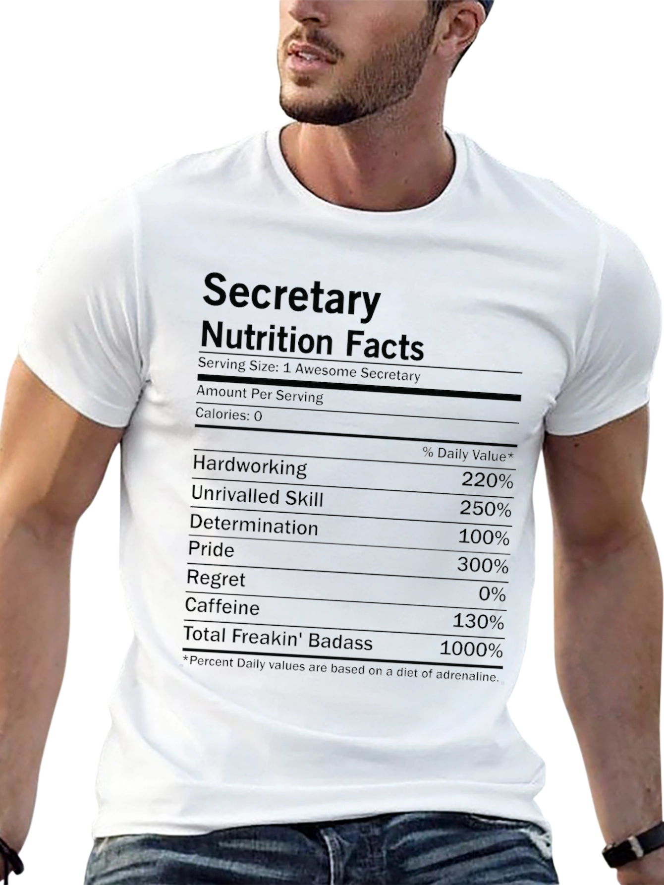 Secretary Nutrition Facts T-Shirt