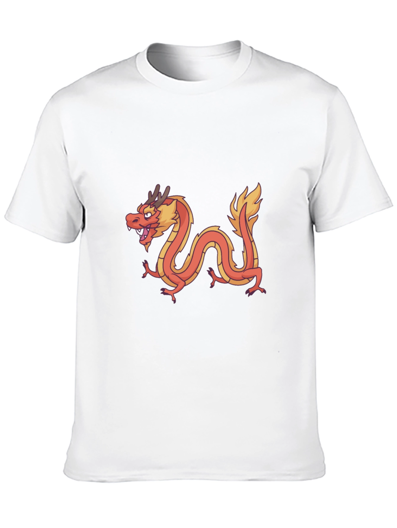 Dragon Graphic Tee - Black Casual T-Shirt