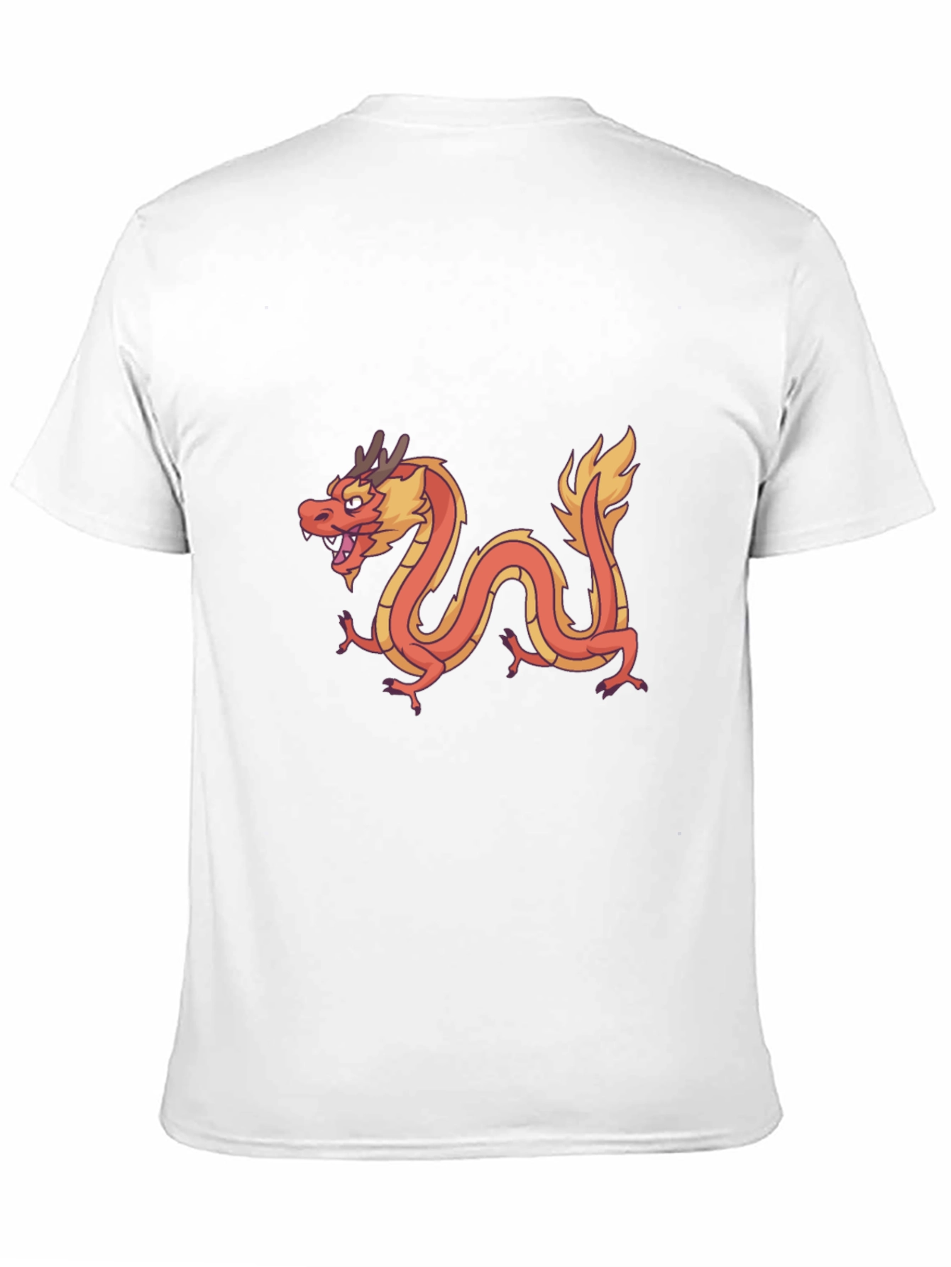 Dragon Graphic Tee - Black Casual T-Shirt