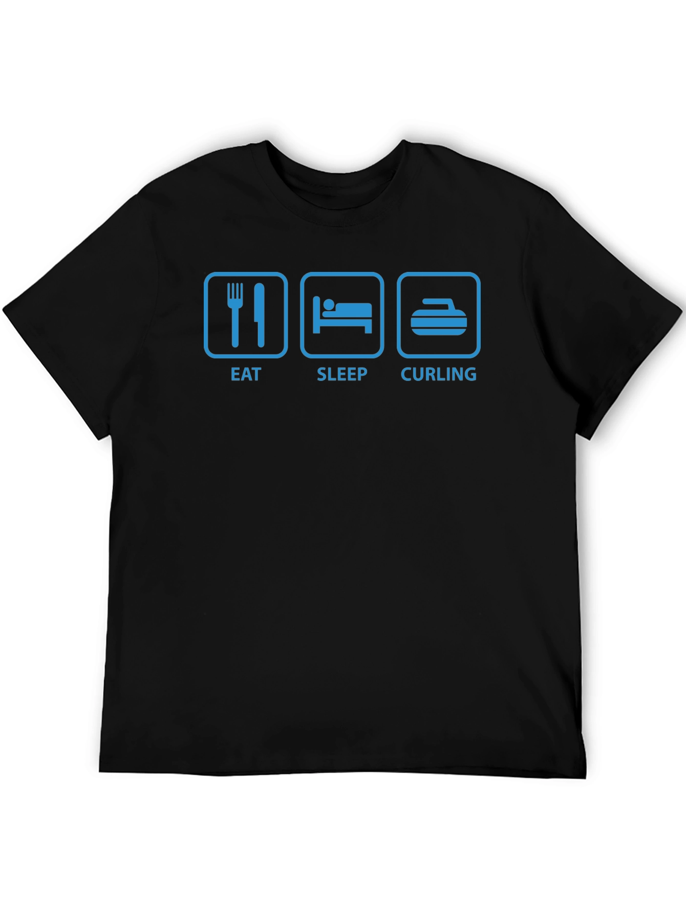 Eat Sleep Curling Graphic T-Shirt