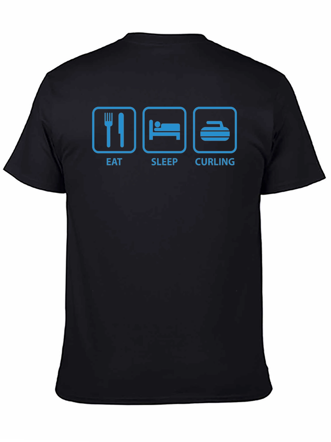 Eat Sleep Curling Graphic T-Shirt