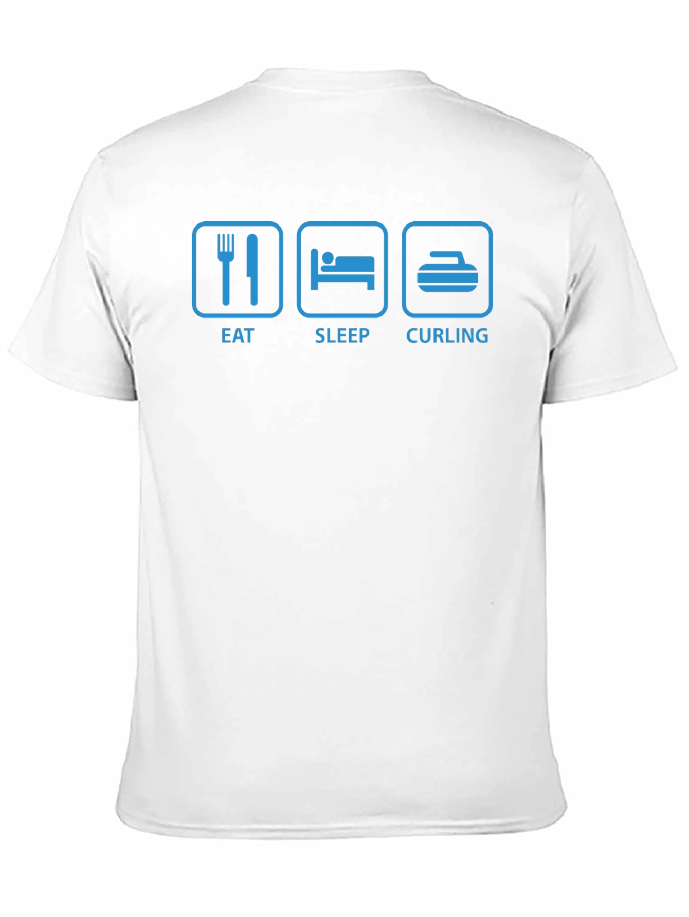 Eat Sleep Curling Graphic T-Shirt