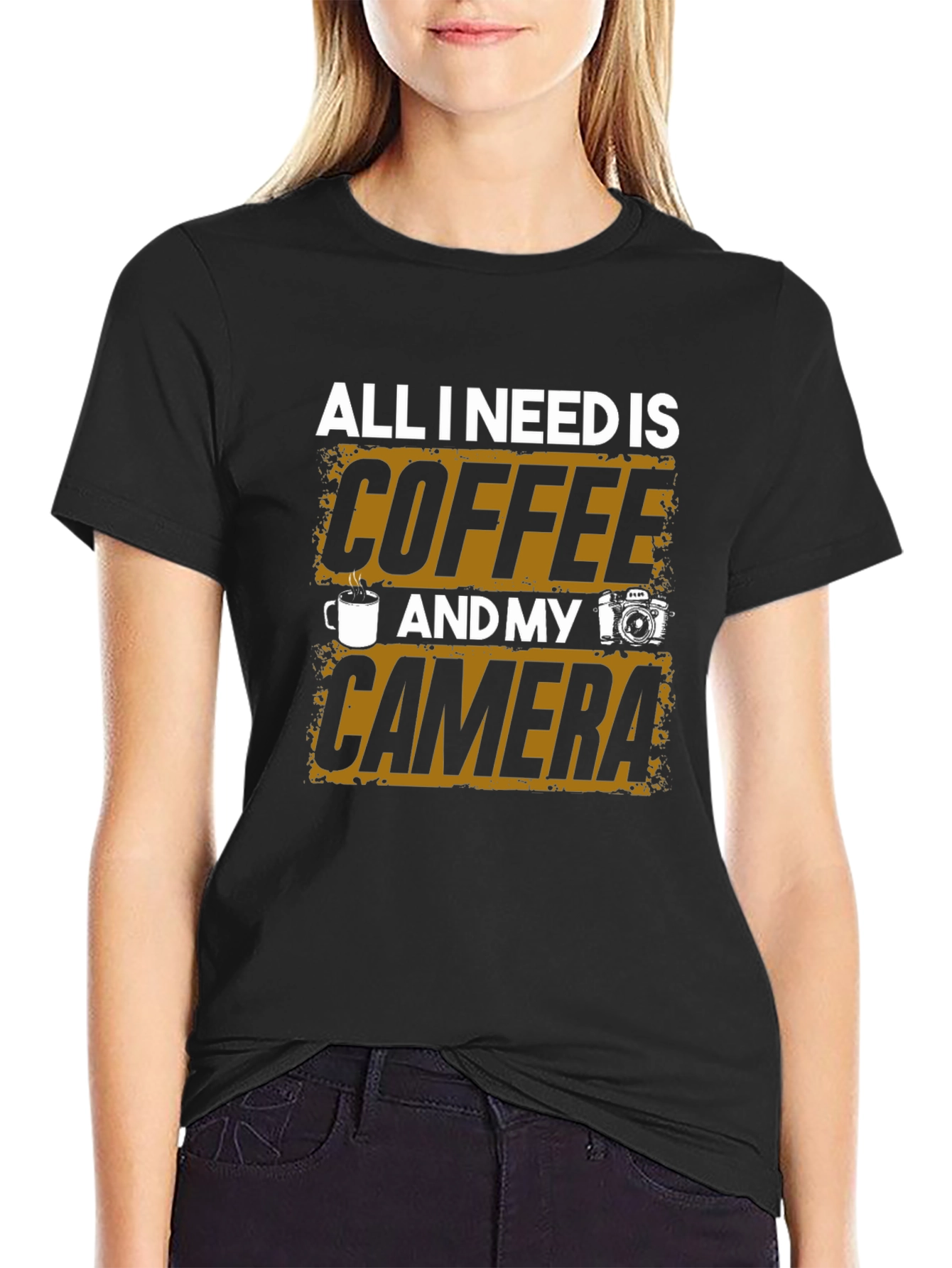 Coffee & Camera T-Shirt: Photographers Essential Tee