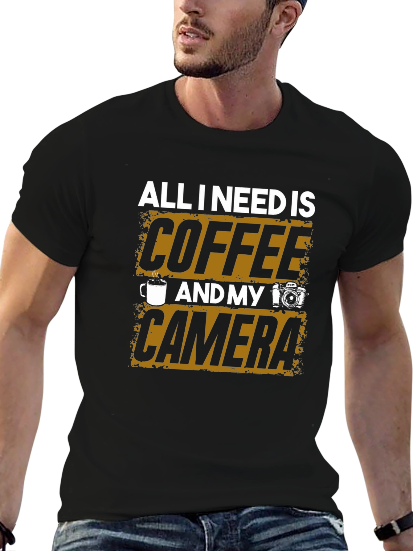 Coffee & Camera T-Shirt: Photographers Essential Tee
