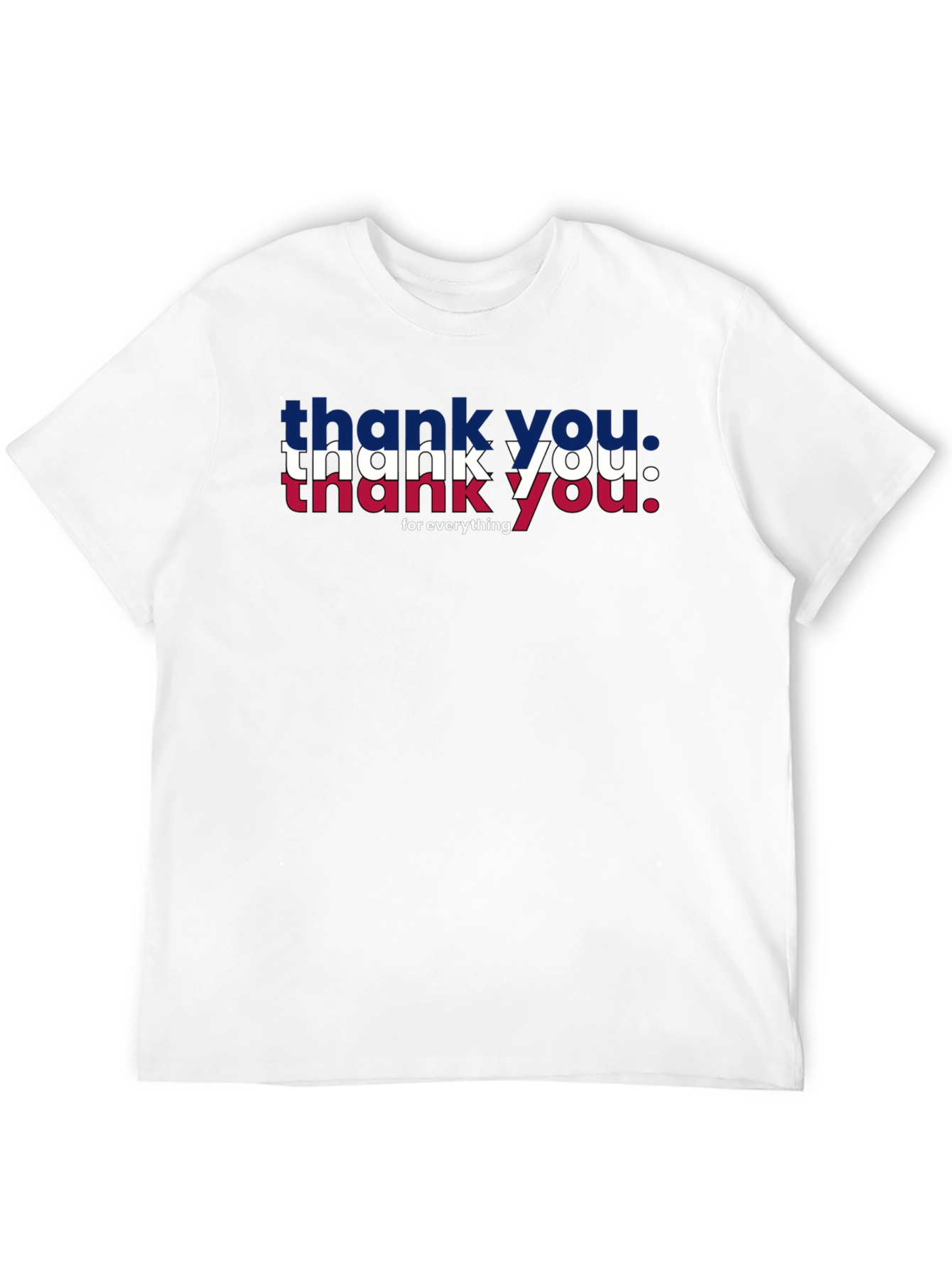 Patriotic Thank You Graphic Tee - Black