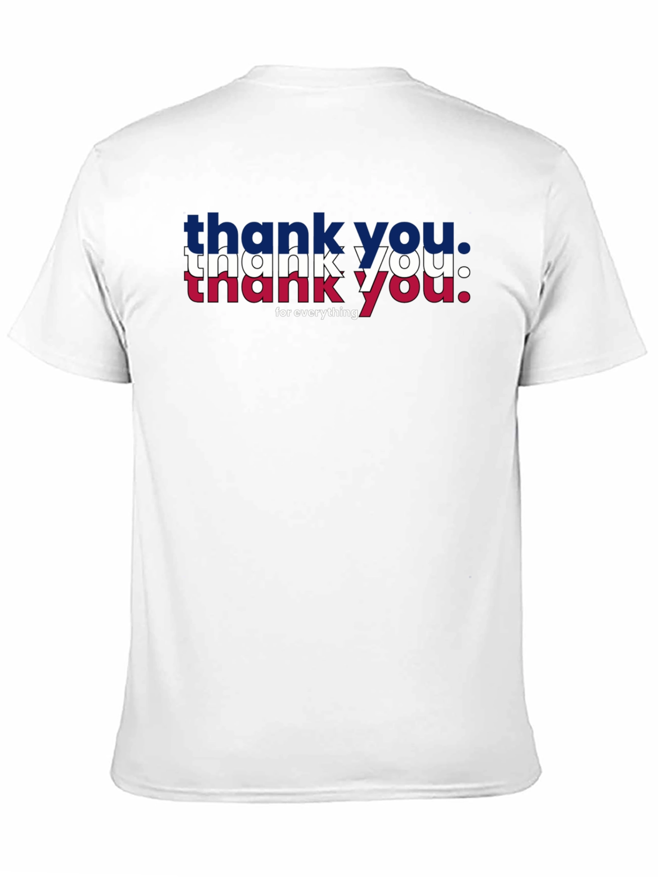 Patriotic Thank You Graphic Tee - Black
