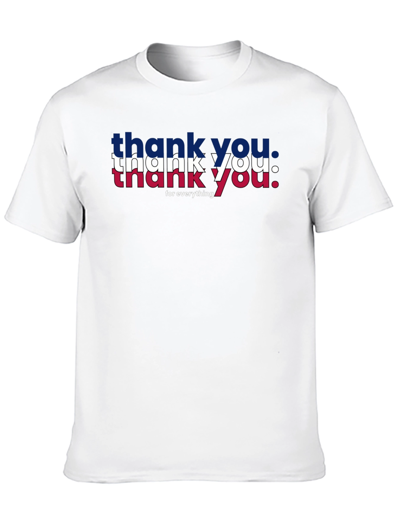 Patriotic Thank You Graphic Tee - Black