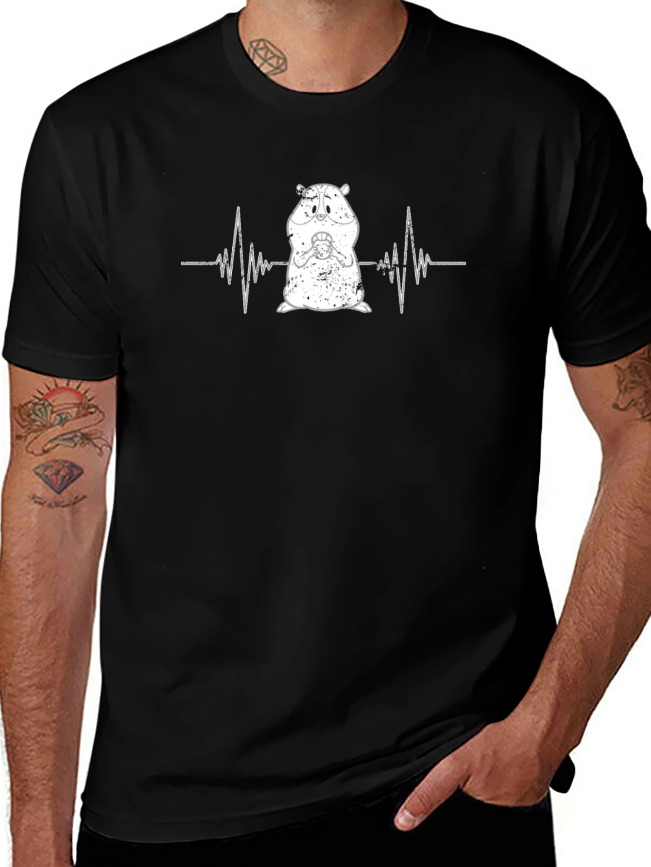 Hamster Heartbeat T-Shirt - Cute Rodent Tee