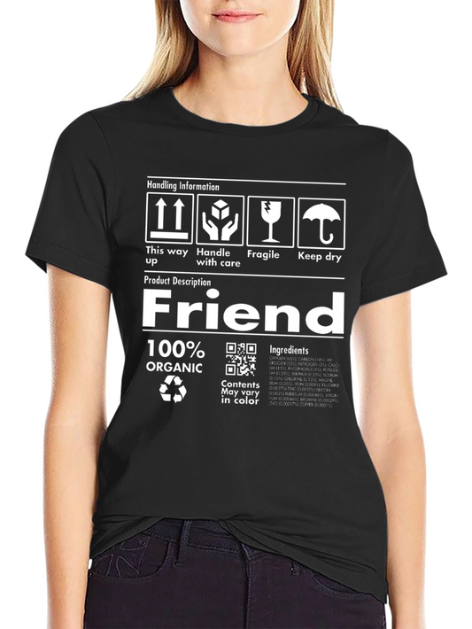 Humorous Friend Organic Cotton Graphic T-Shirt