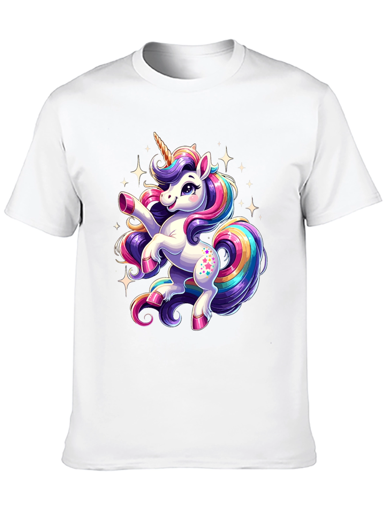 Magical Unicorn Graphic Tee - Black
