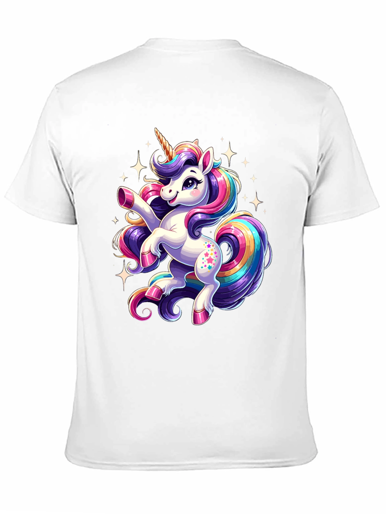 Magical Unicorn Graphic Tee - Black