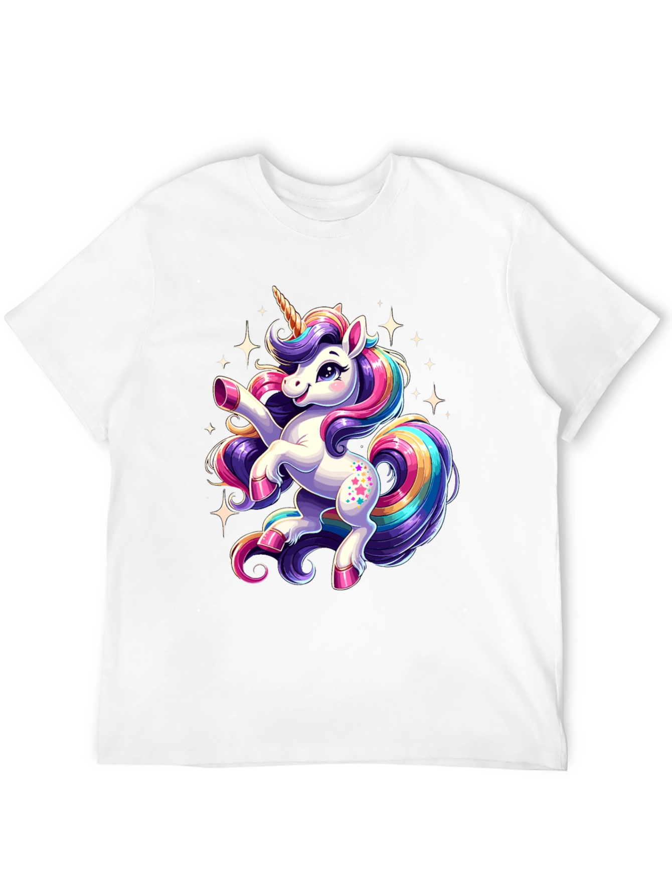 Magical Unicorn Graphic Tee - Black