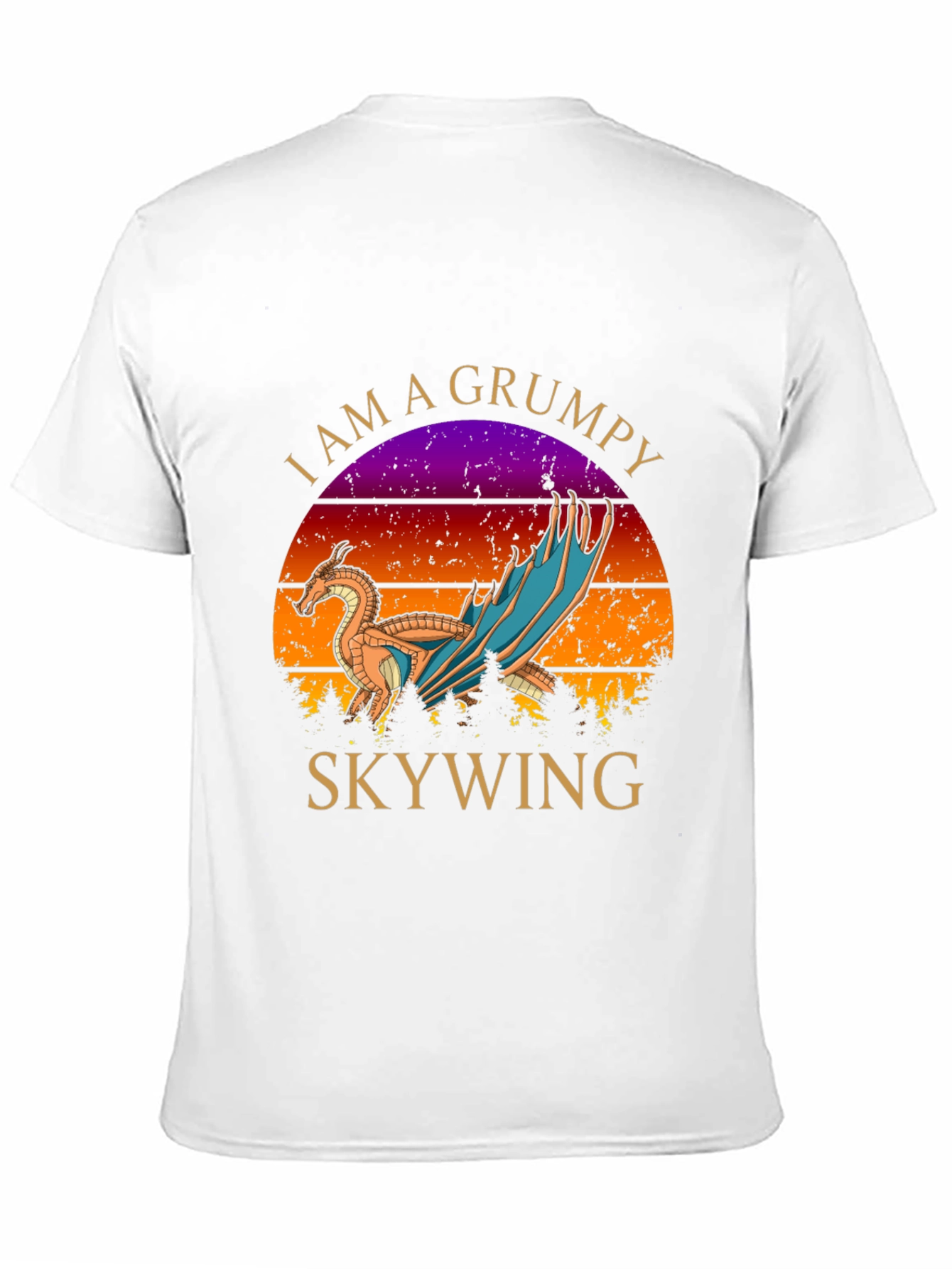 Grumpy Skywing Dragon Graphic T-Shirt