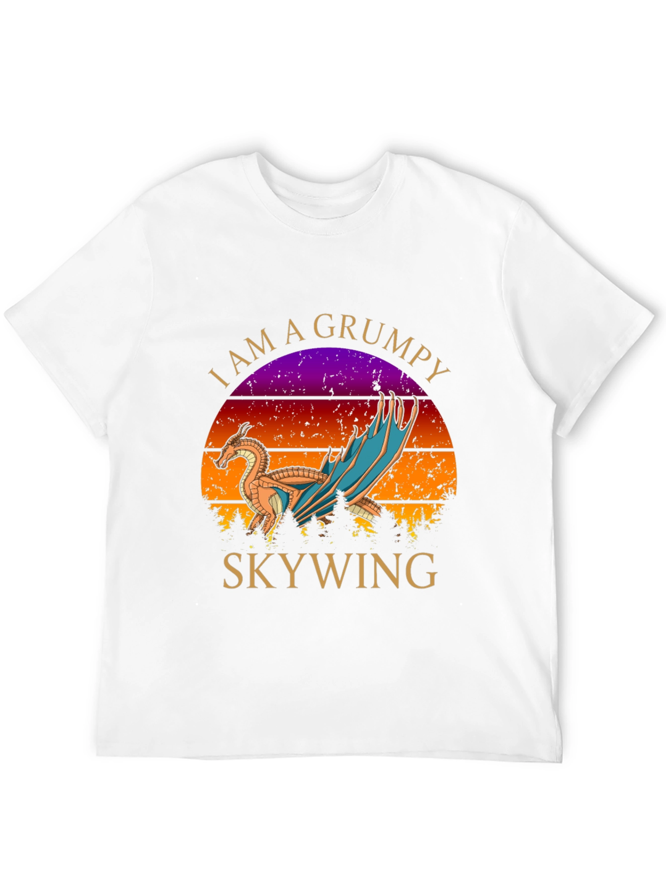 Grumpy Skywing Dragon Graphic T-Shirt