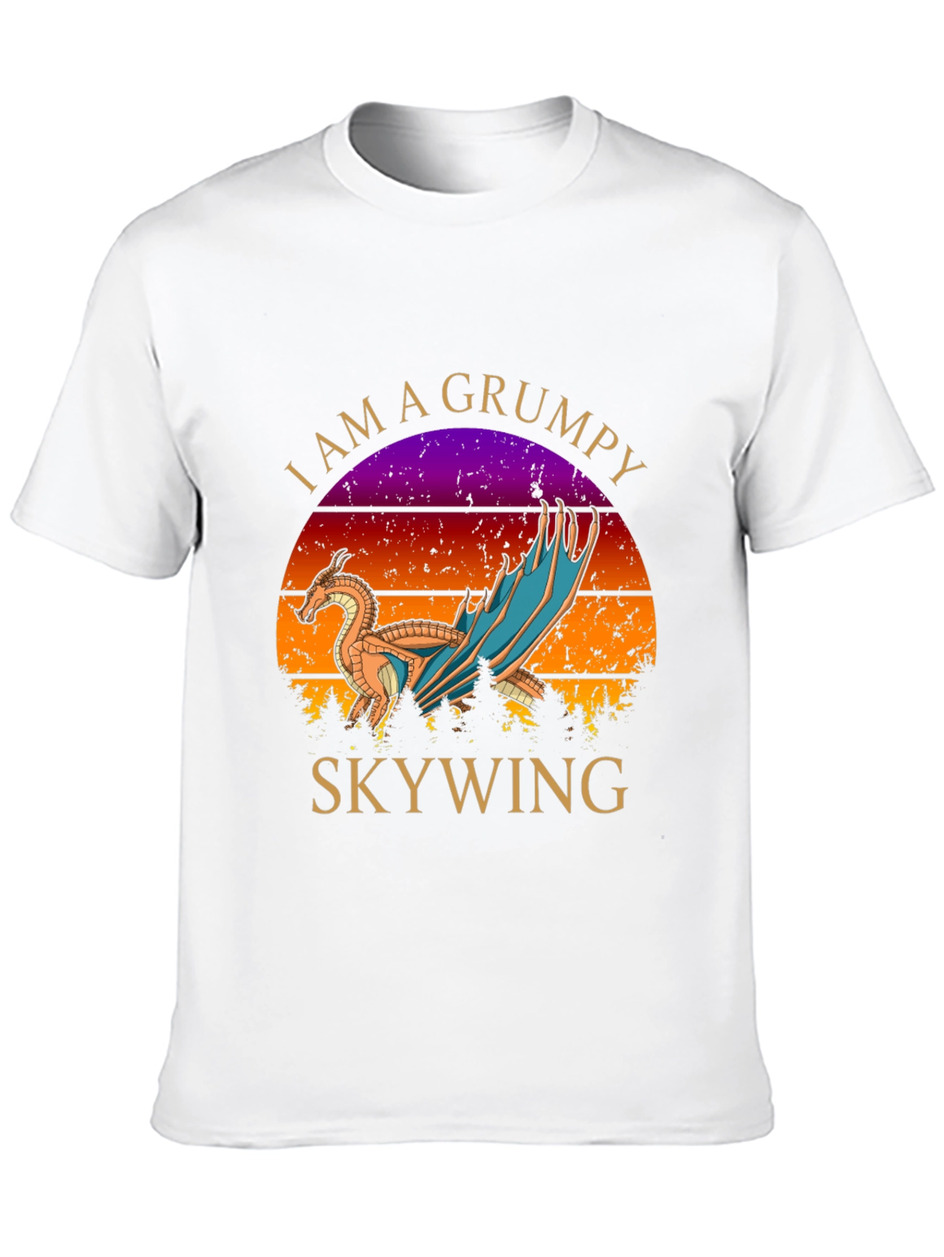 Grumpy Skywing Dragon Graphic T-Shirt