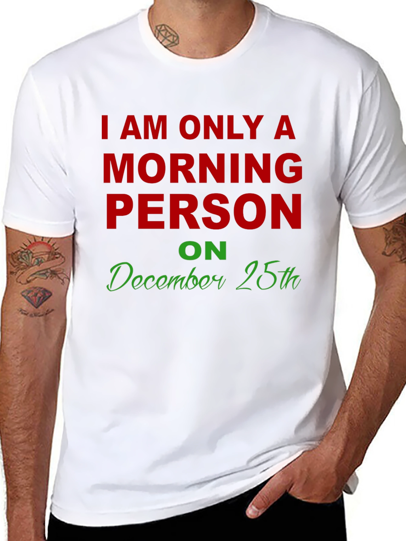 Morning Person Christmas T-Shirt