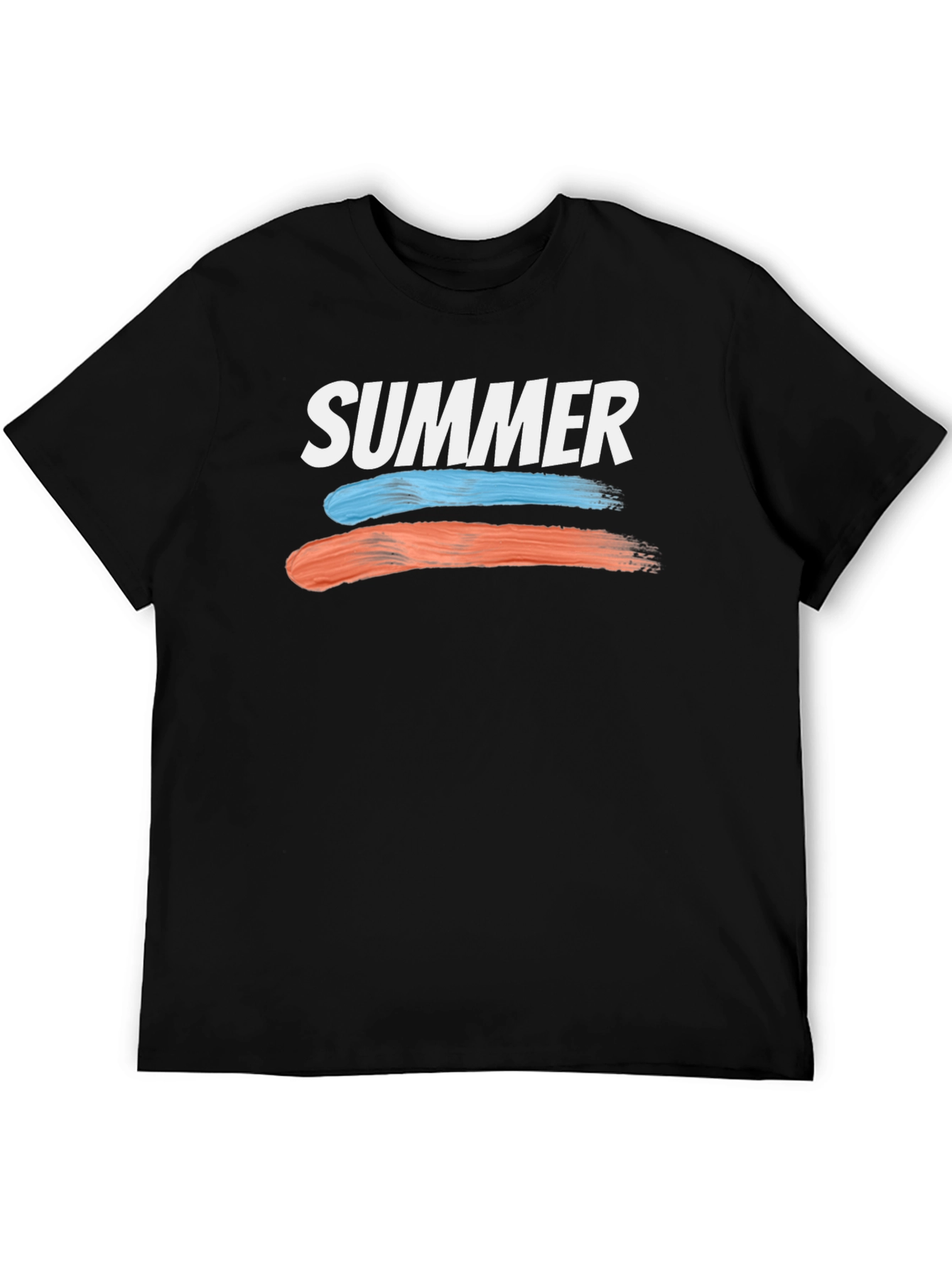Summer T-Shirt with Brush Stroke Design