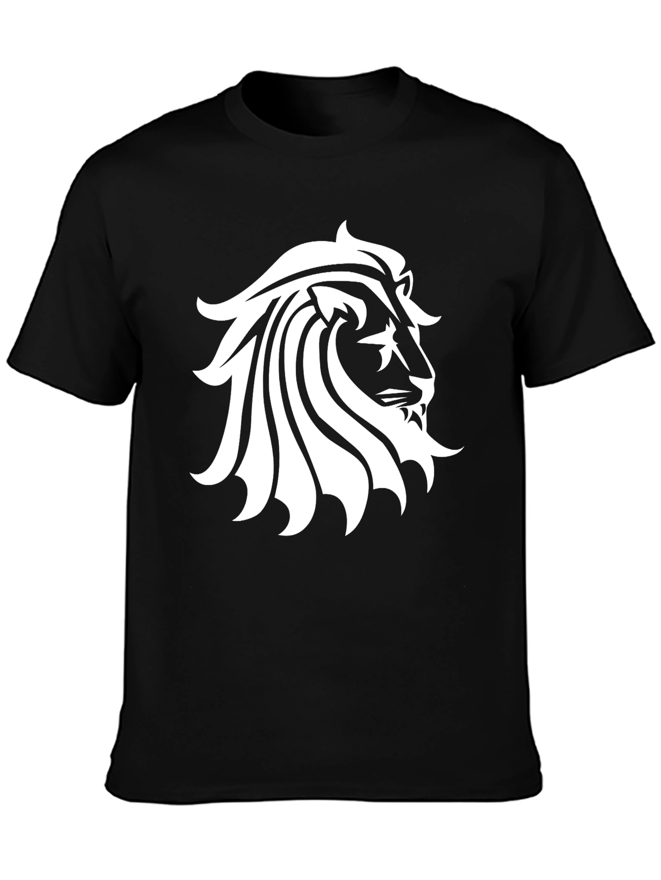 Lion Graphic Black T-Shirt - Menswear
