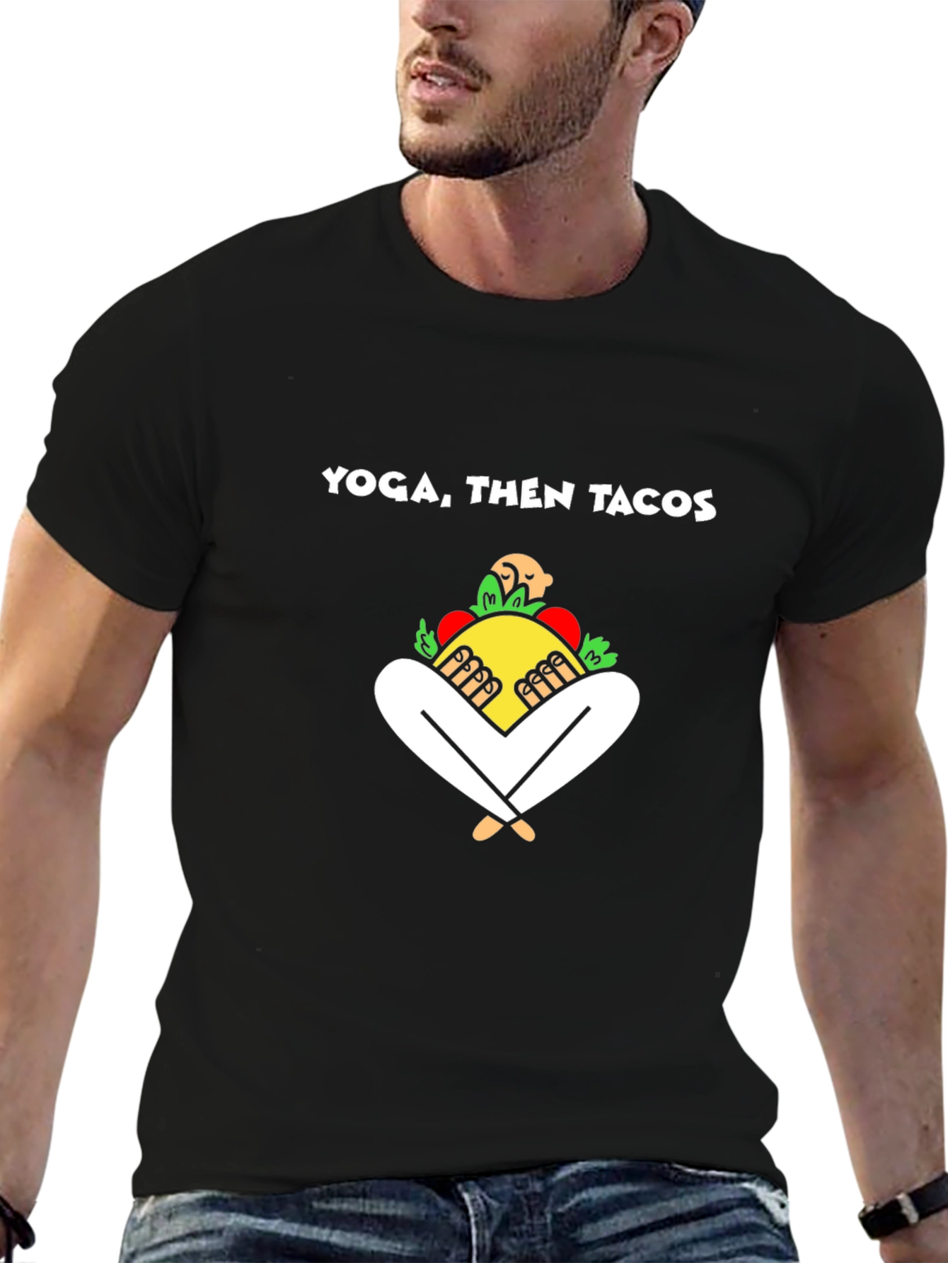 Yoga Then Tacos Graphic Tee