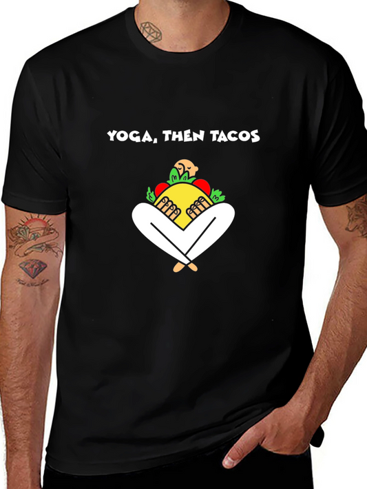 Yoga Then Tacos Graphic Tee