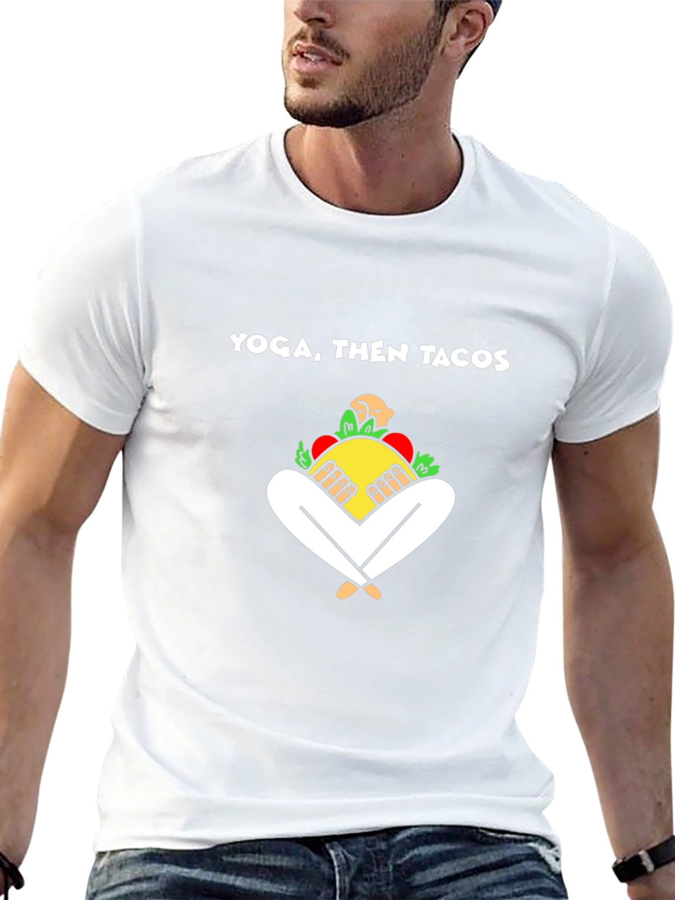 Yoga Then Tacos Graphic Tee