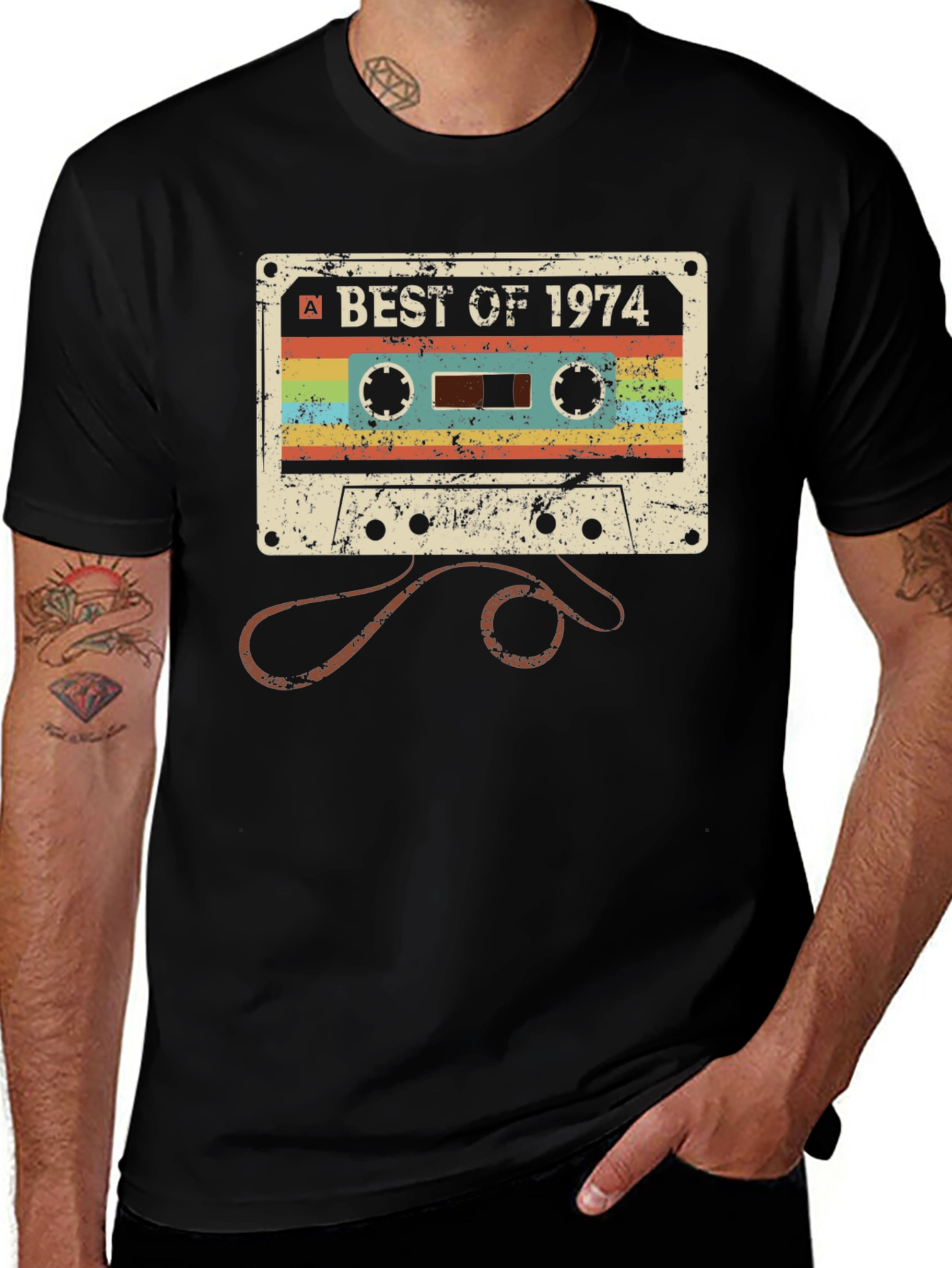 Retro Best of 1974 Cassette Tape T-Shirt