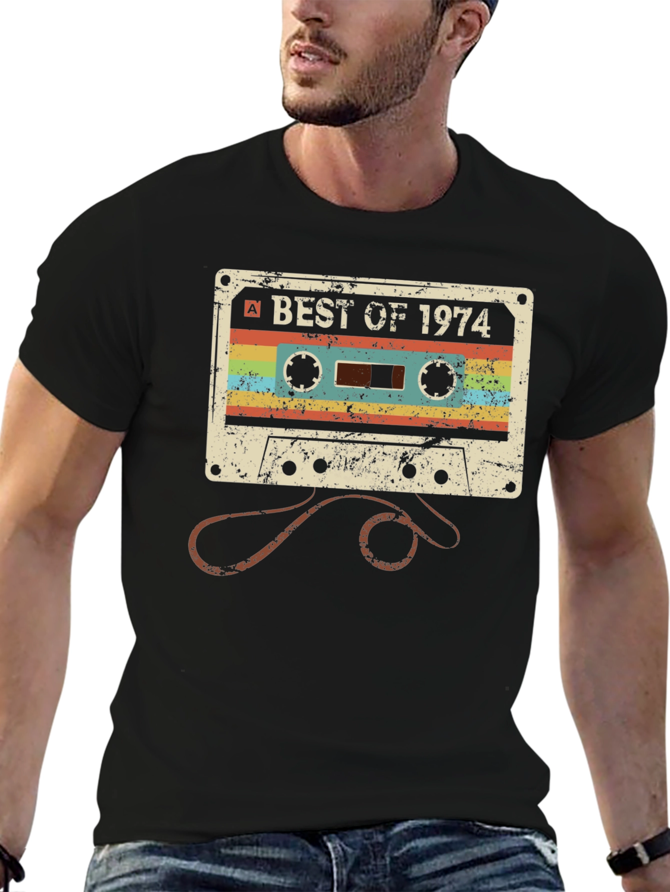Retro Best of 1974 Cassette Tape T-Shirt