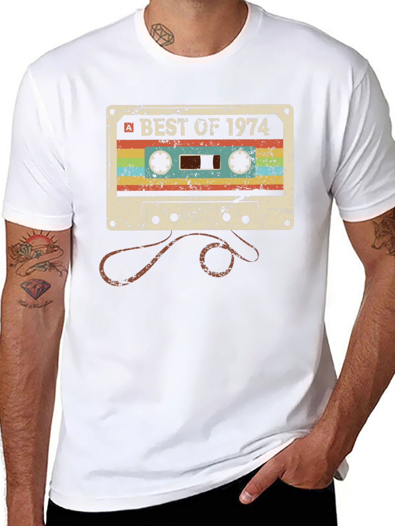 Retro Best of 1974 Cassette Tape T-Shirt
