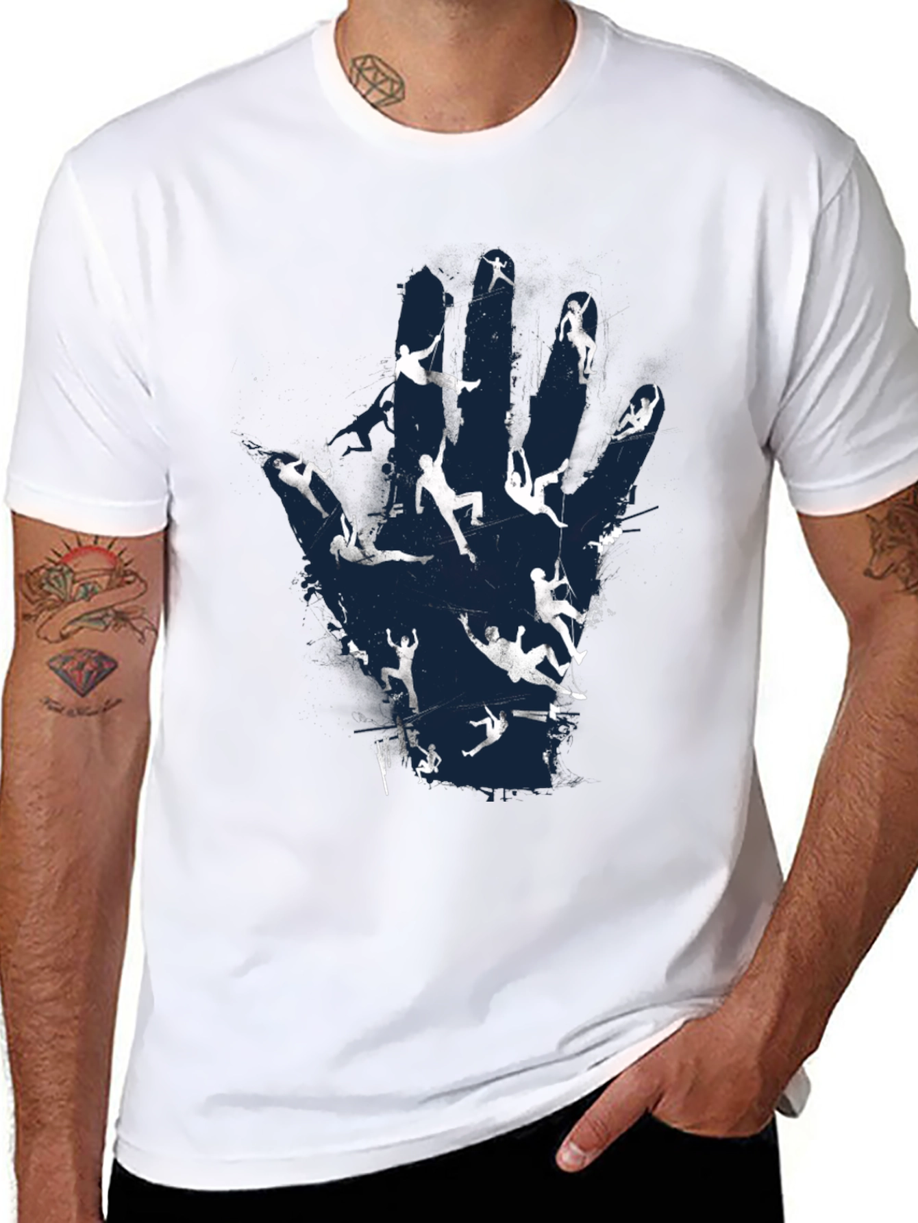 Climbers Hand T-Shirt - Rock Climbing Tee