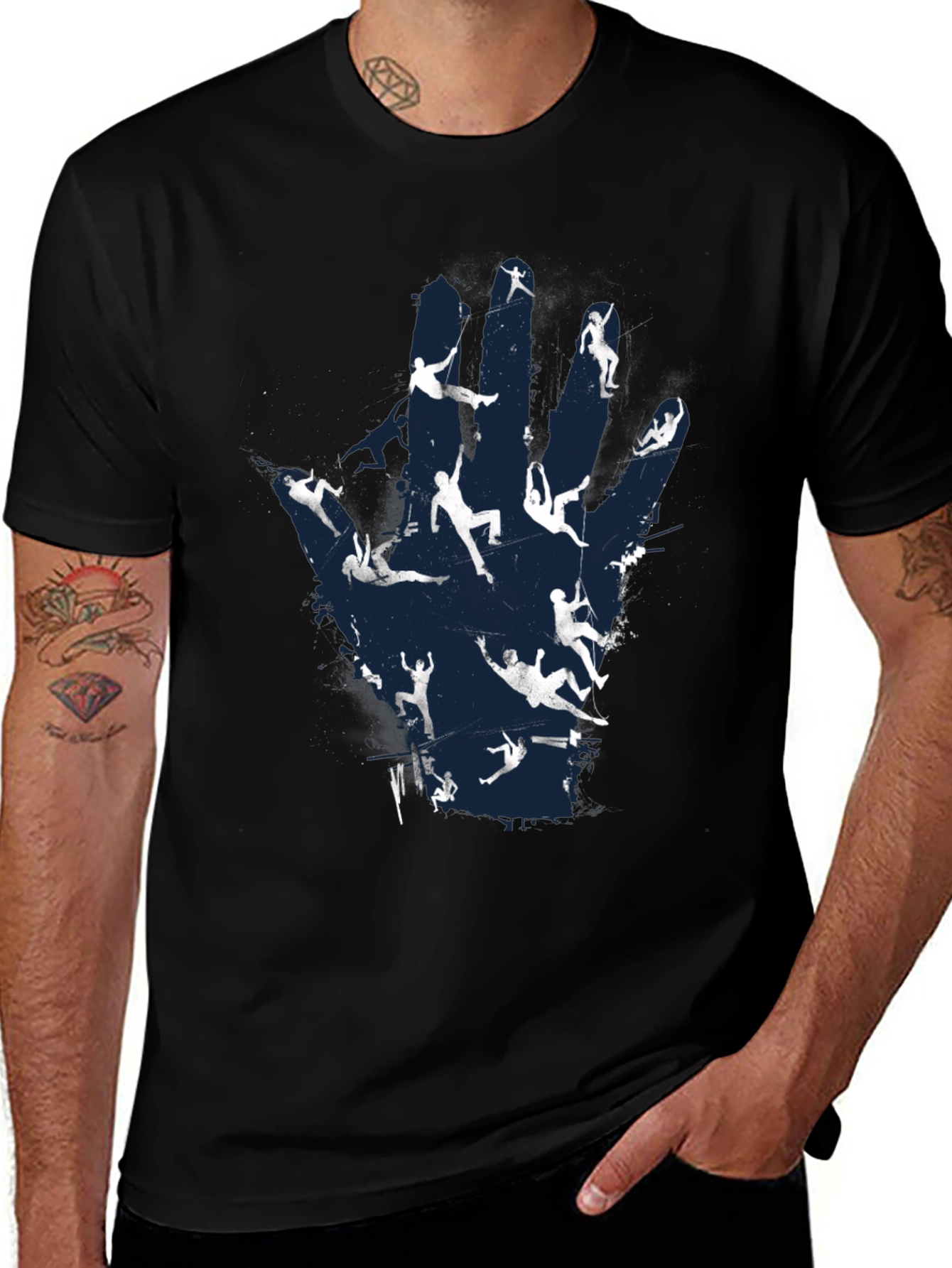 Climbers Hand T-Shirt - Rock Climbing Tee