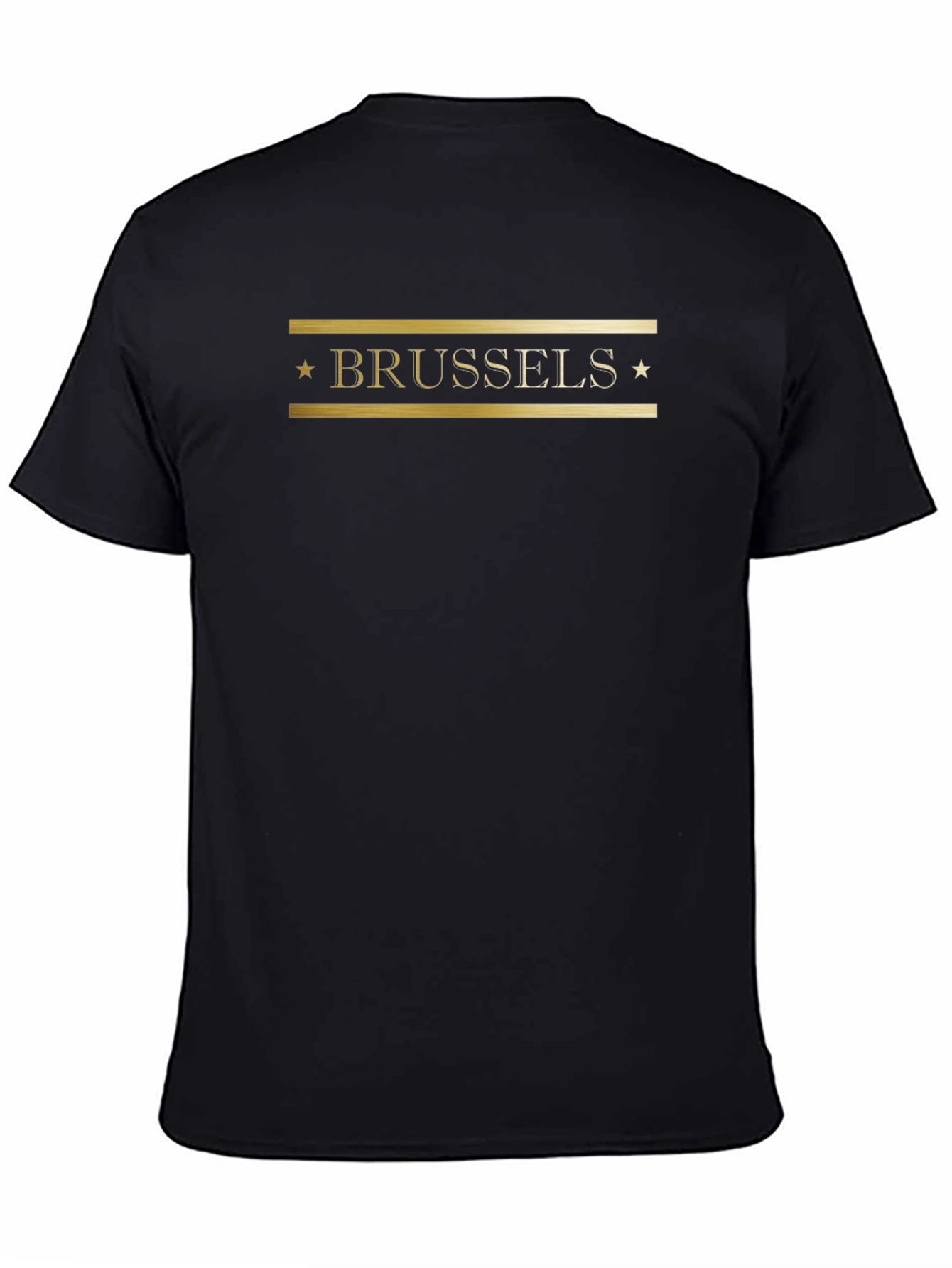 Brussels Star Graphic Black T-Shirt