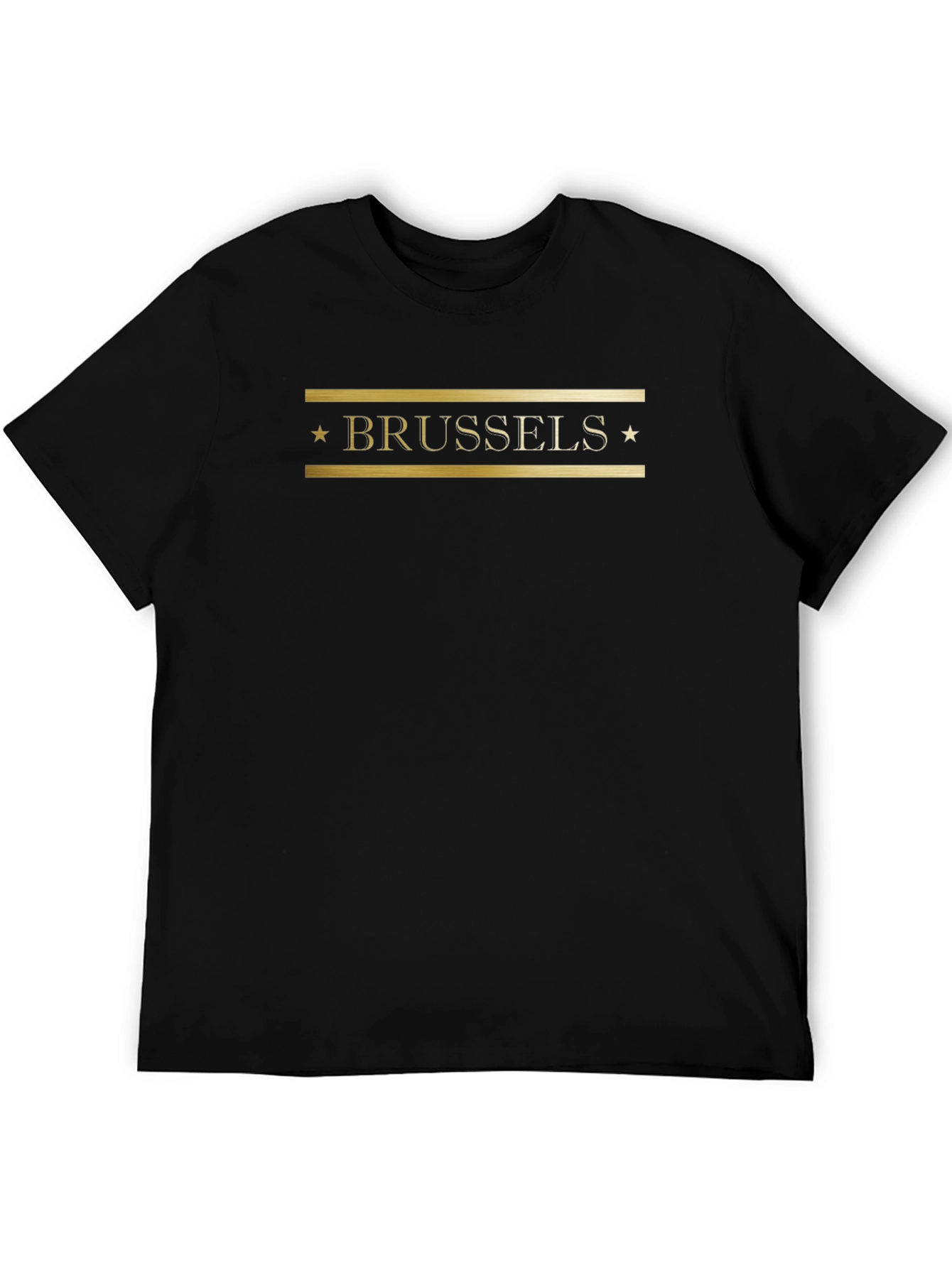 Brussels Star Graphic Black T-Shirt