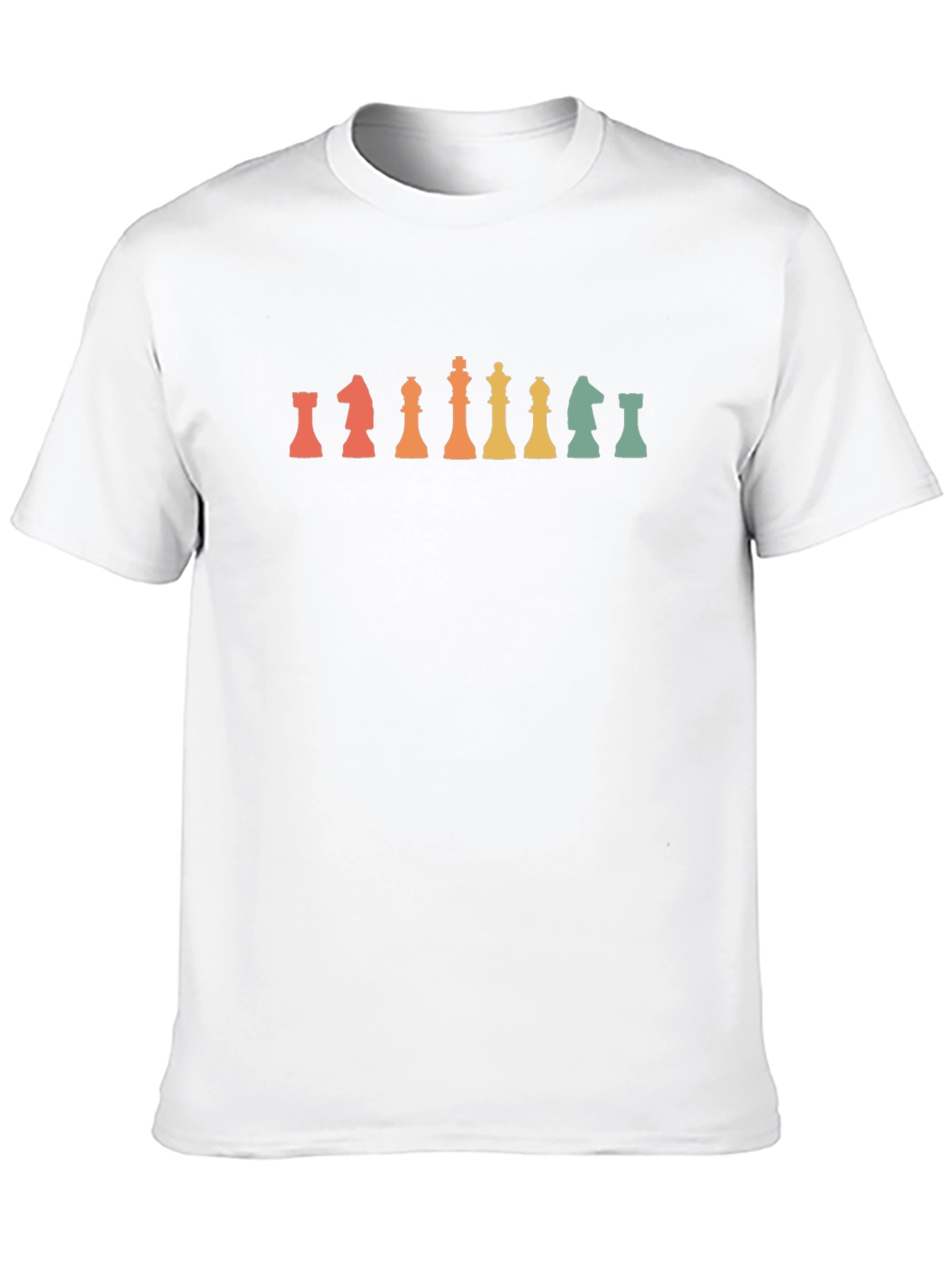 Retro Chess Piece Graphic Tee - Black