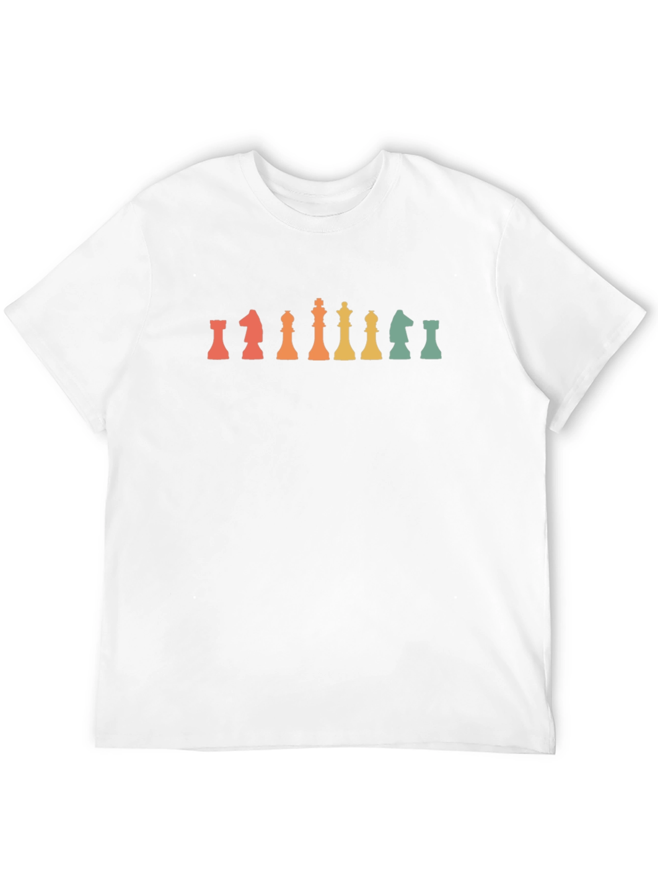 Retro Chess Piece Graphic Tee - Black