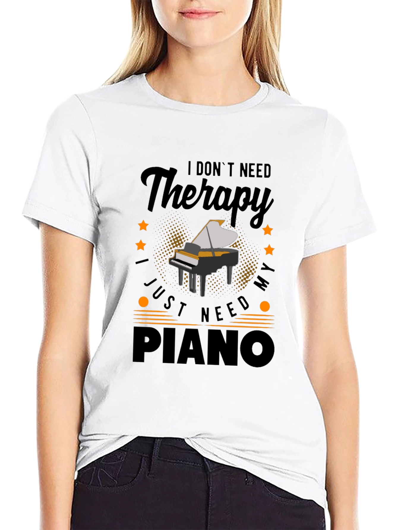 I Dont Need Therapy Piano T-Shirt
