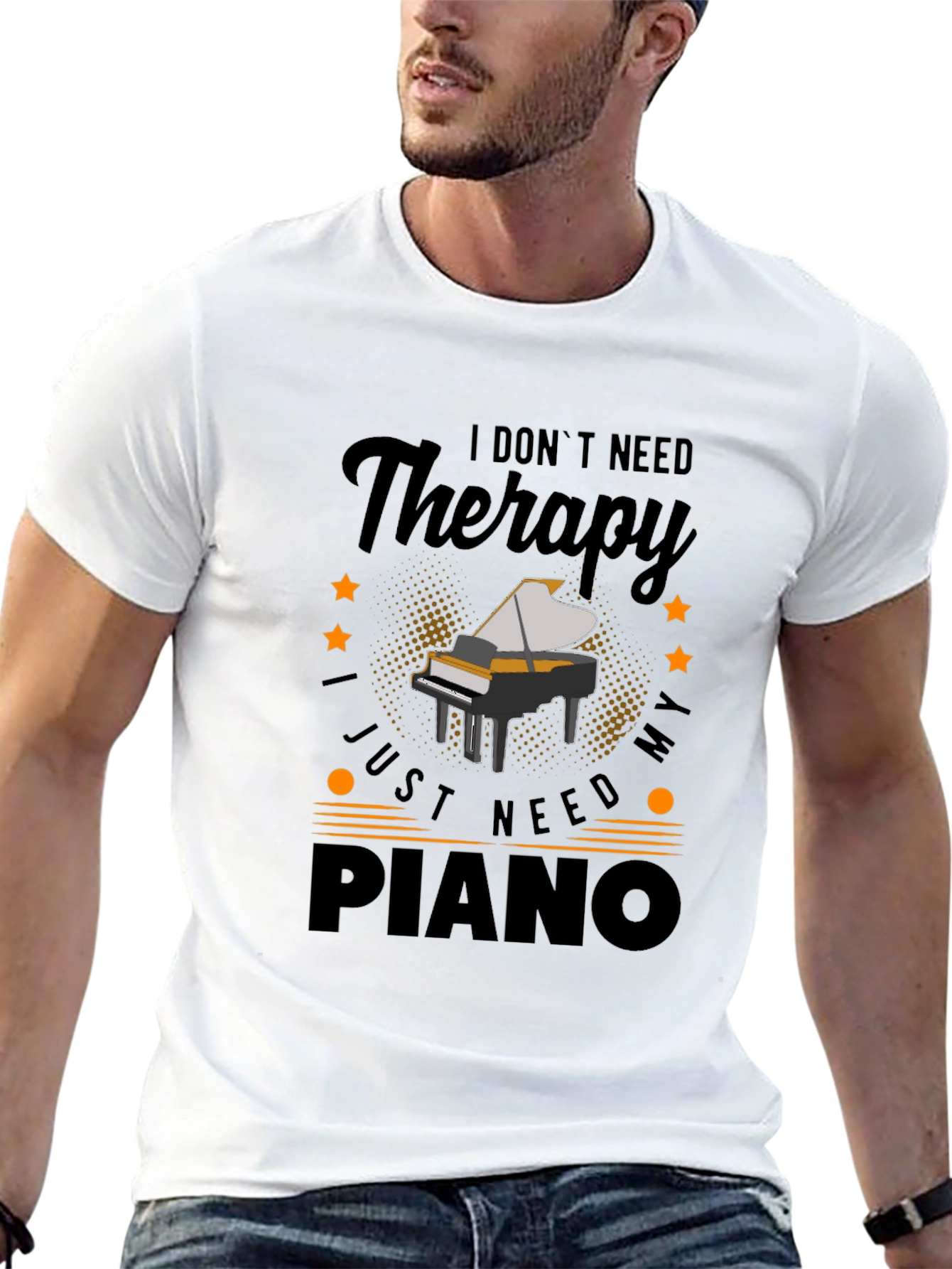 I Dont Need Therapy Piano T-Shirt