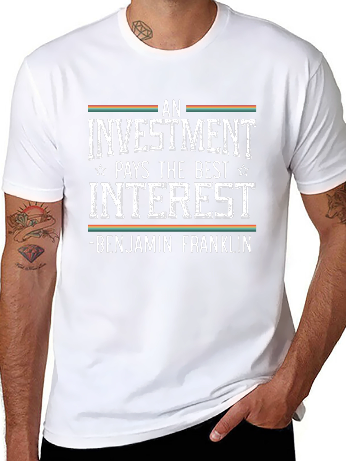 Investment Quote T-Shirt - Benjamin Franklin Inspired