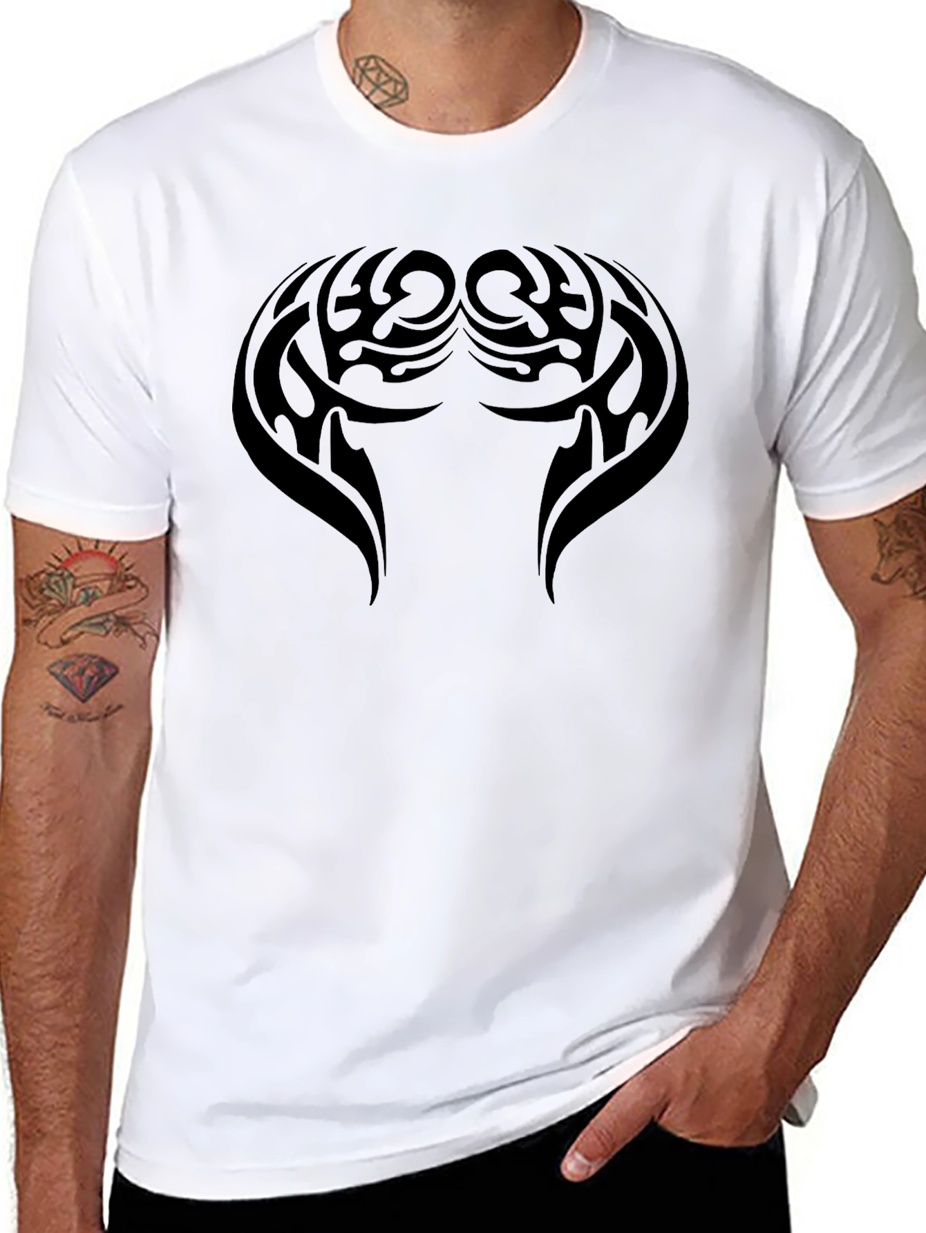 Tribal Wings Black T-Shirt