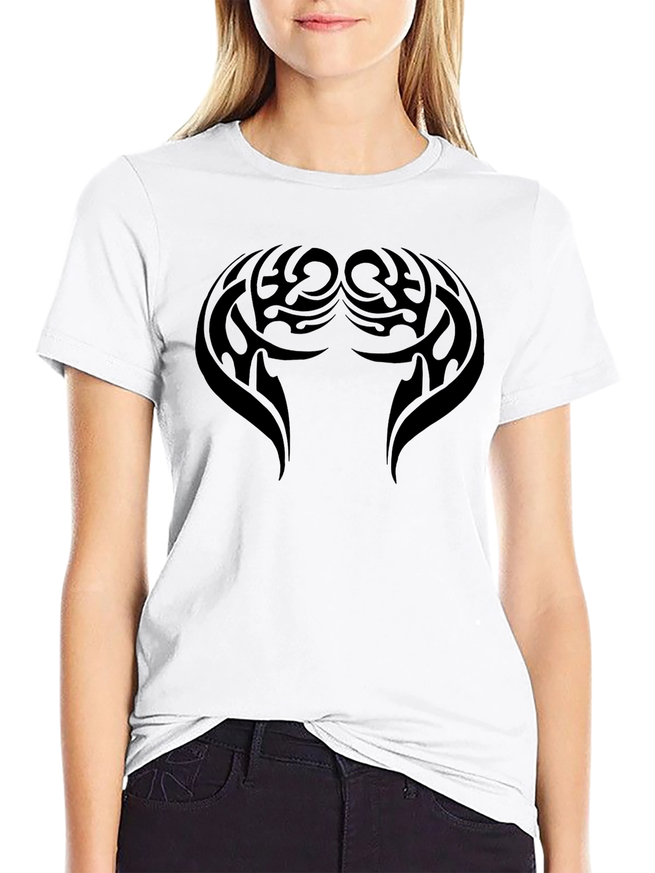 Tribal Wings Black T-Shirt