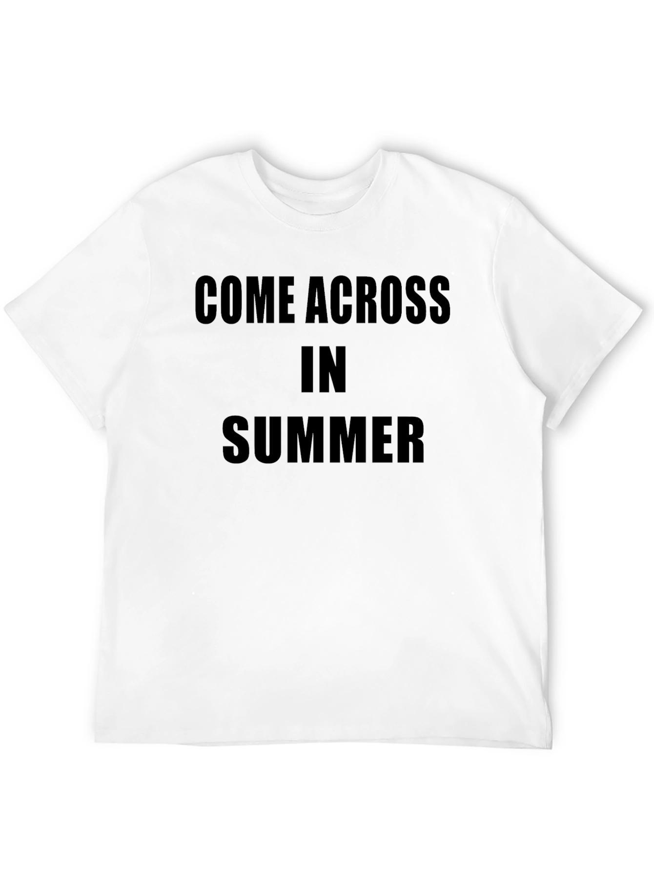 Come Across In Summer Black T-Shirt