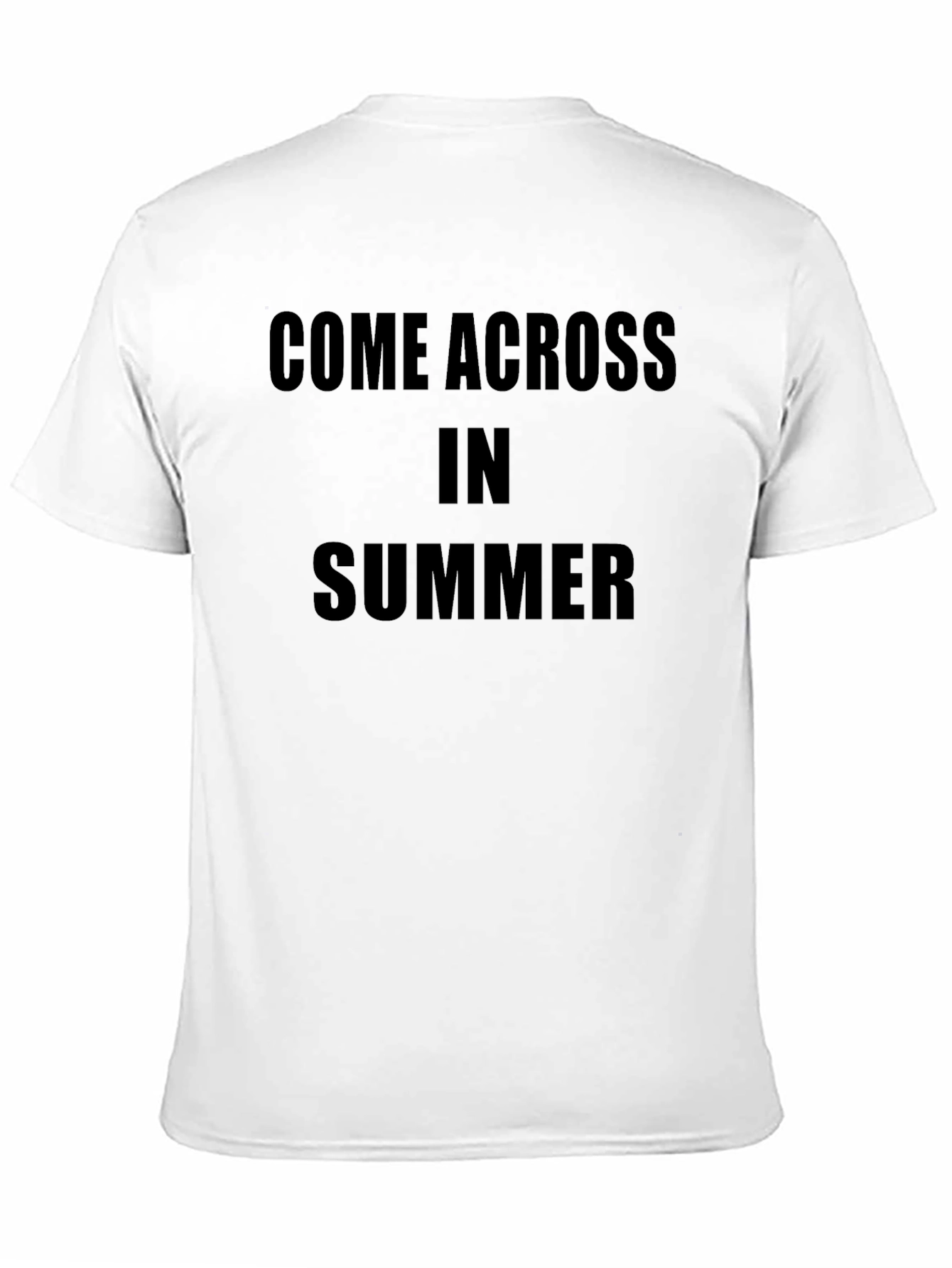 Come Across In Summer Black T-Shirt