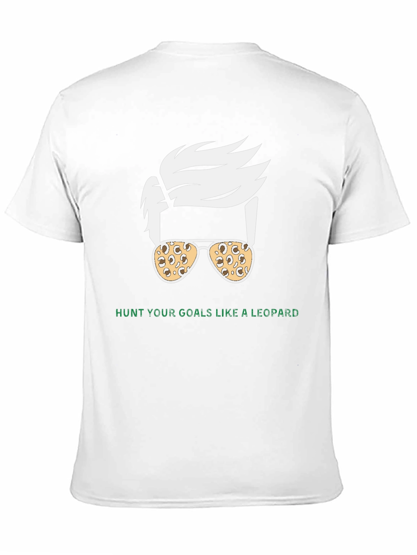 Hunt Your Goals Leopard Print Sunglasses T-Shirt