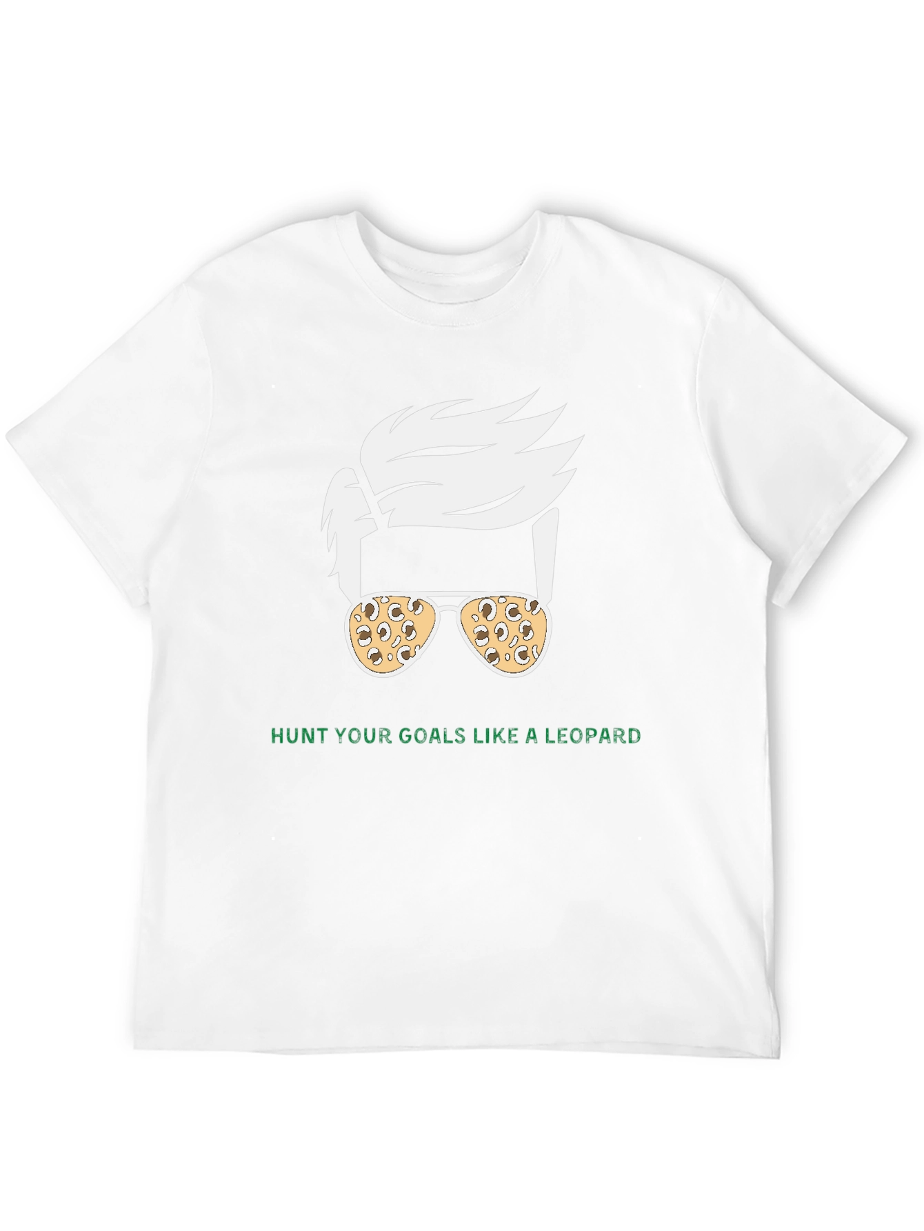 Hunt Your Goals Leopard Print Sunglasses T-Shirt